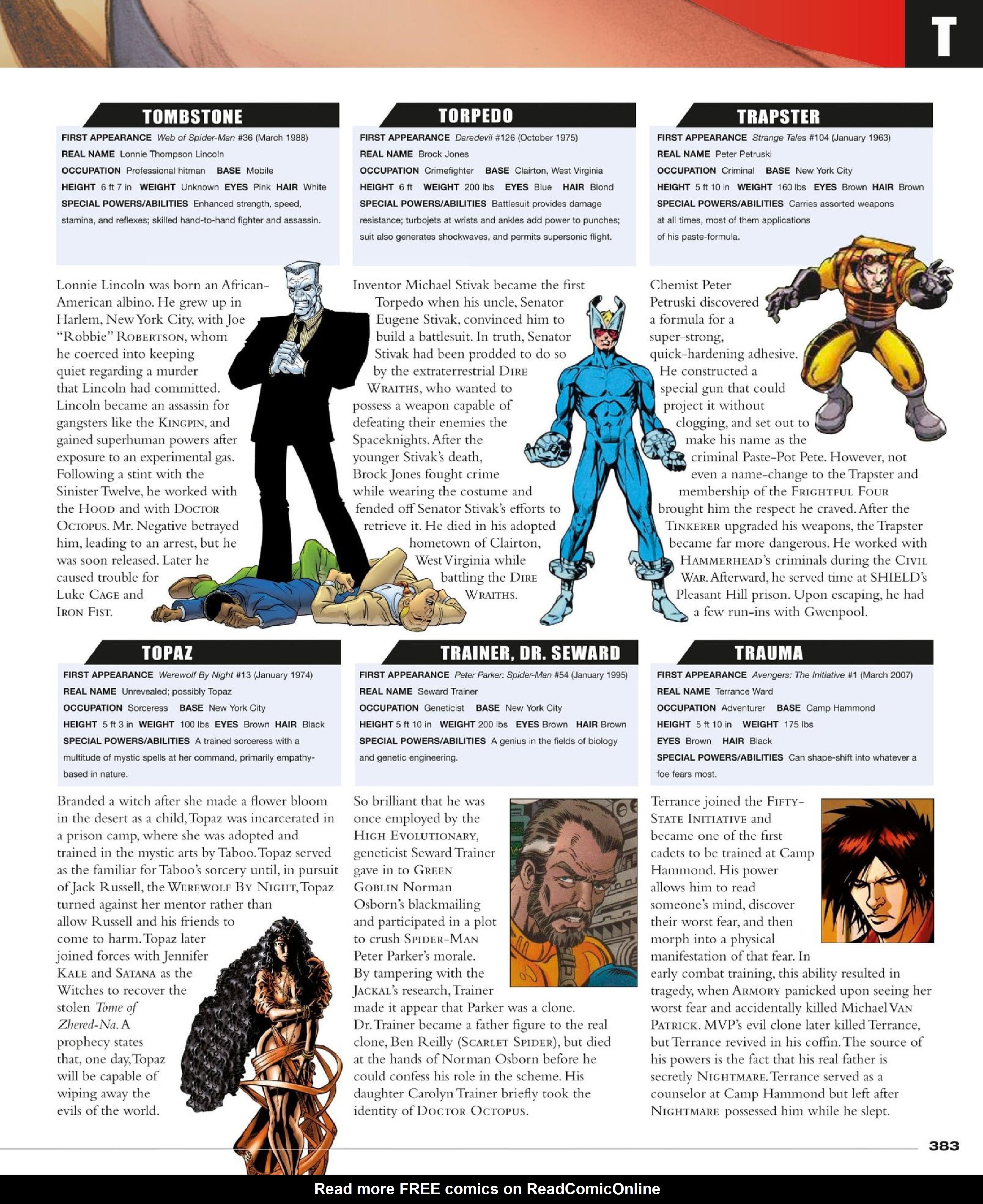 Read online Marvel Encyclopedia, New Edition comic -  Issue # TPB (Part 4) - 86