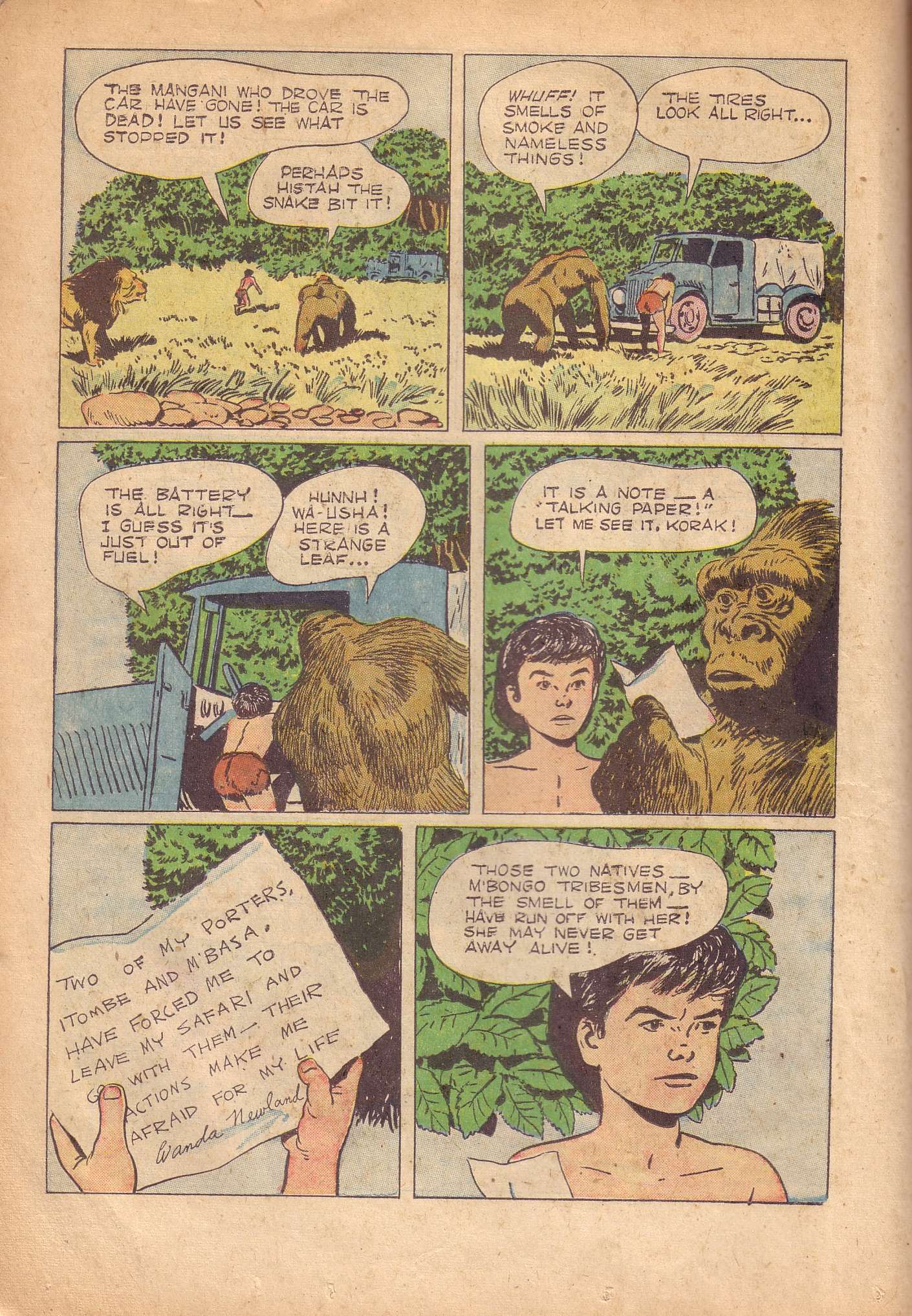 Read online Tarzan (1948) comic -  Issue #50 - 22