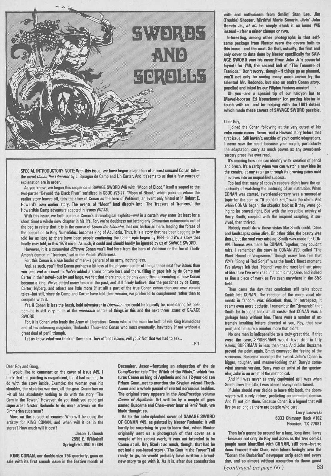 Read online The Savage Sword Of Conan comic -  Issue #49 - 63