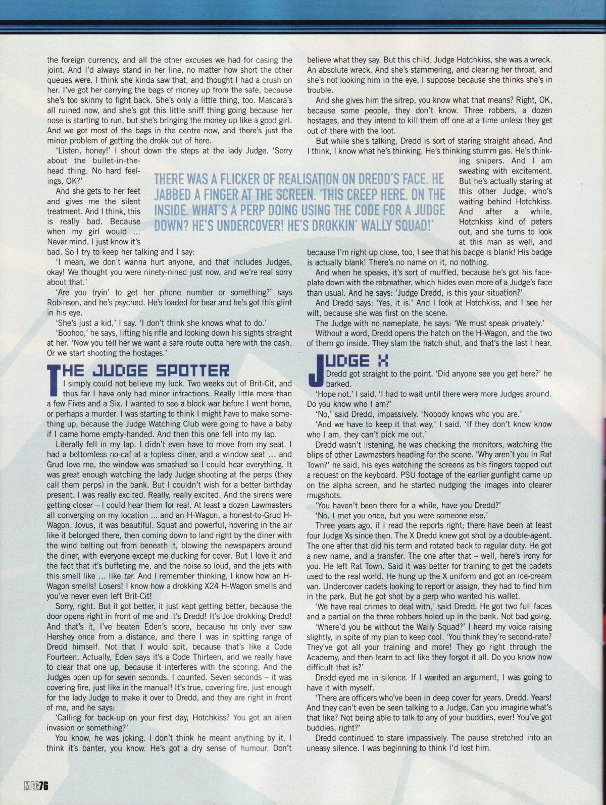 Read online Judge Dredd Megazine (Vol. 5) comic -  Issue #207 - 76