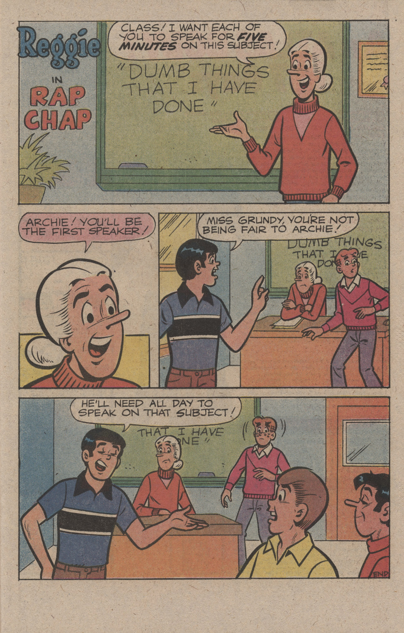 Read online Reggie and Me (1966) comic -  Issue #125 - 27