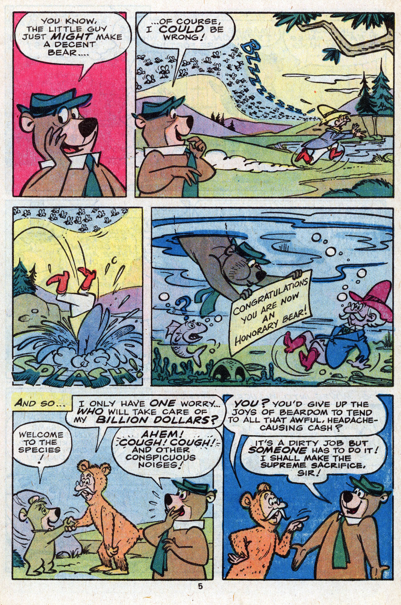 Read online Yogi Bear comic -  Issue #7 - 7