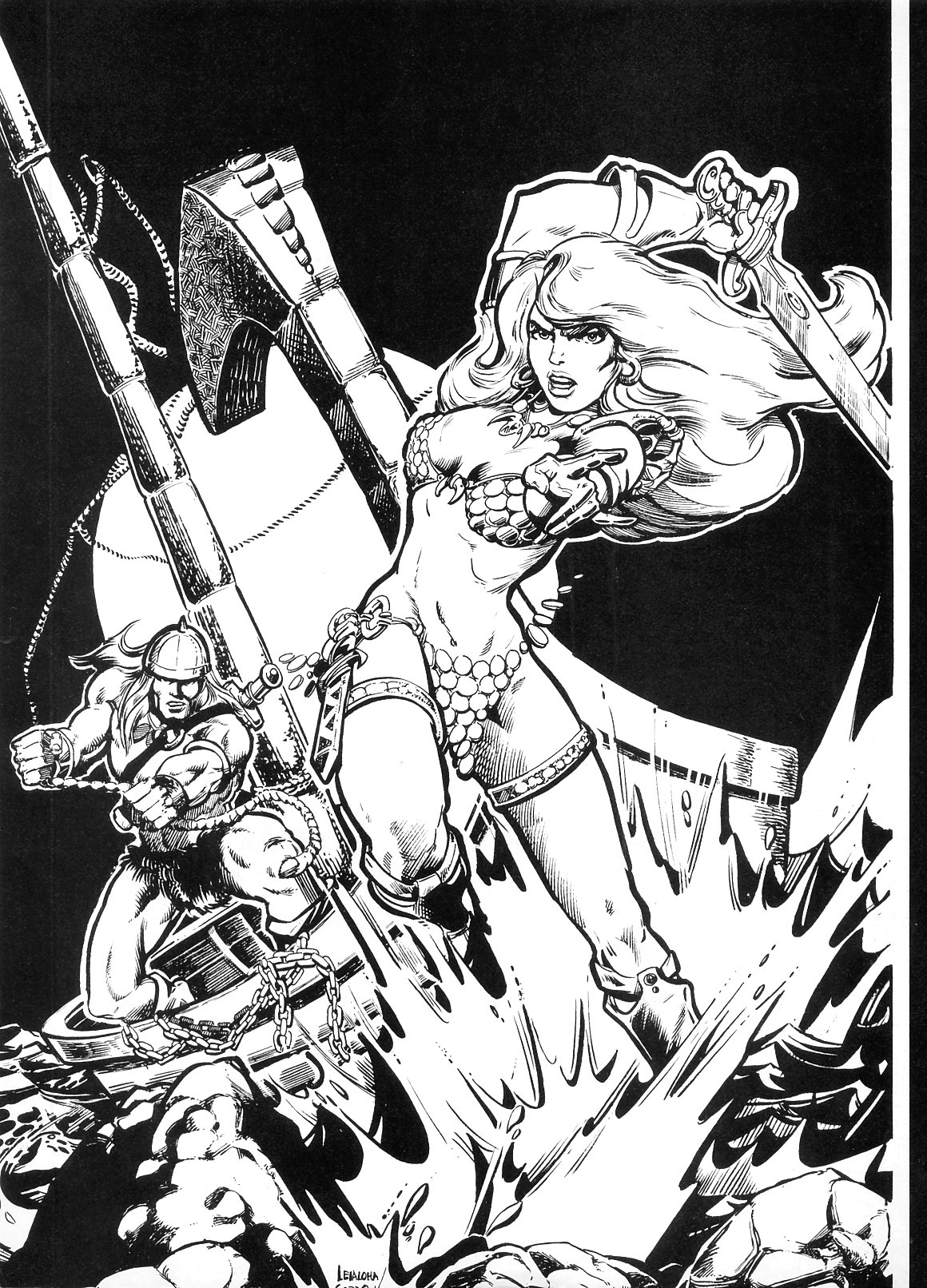 Read online The Savage Sword Of Conan comic -  Issue #23 - 2