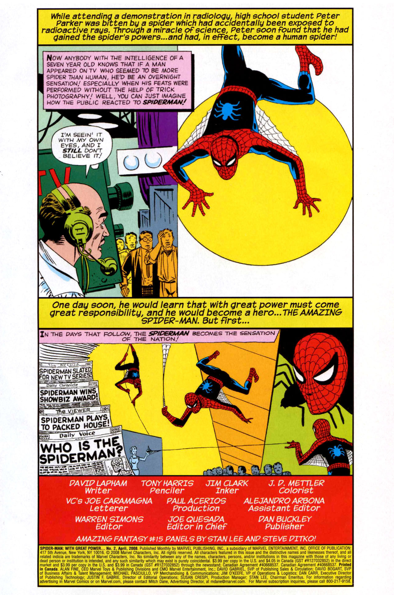 Read online Spider-Man: With Great Power... comic -  Issue #2 - 2