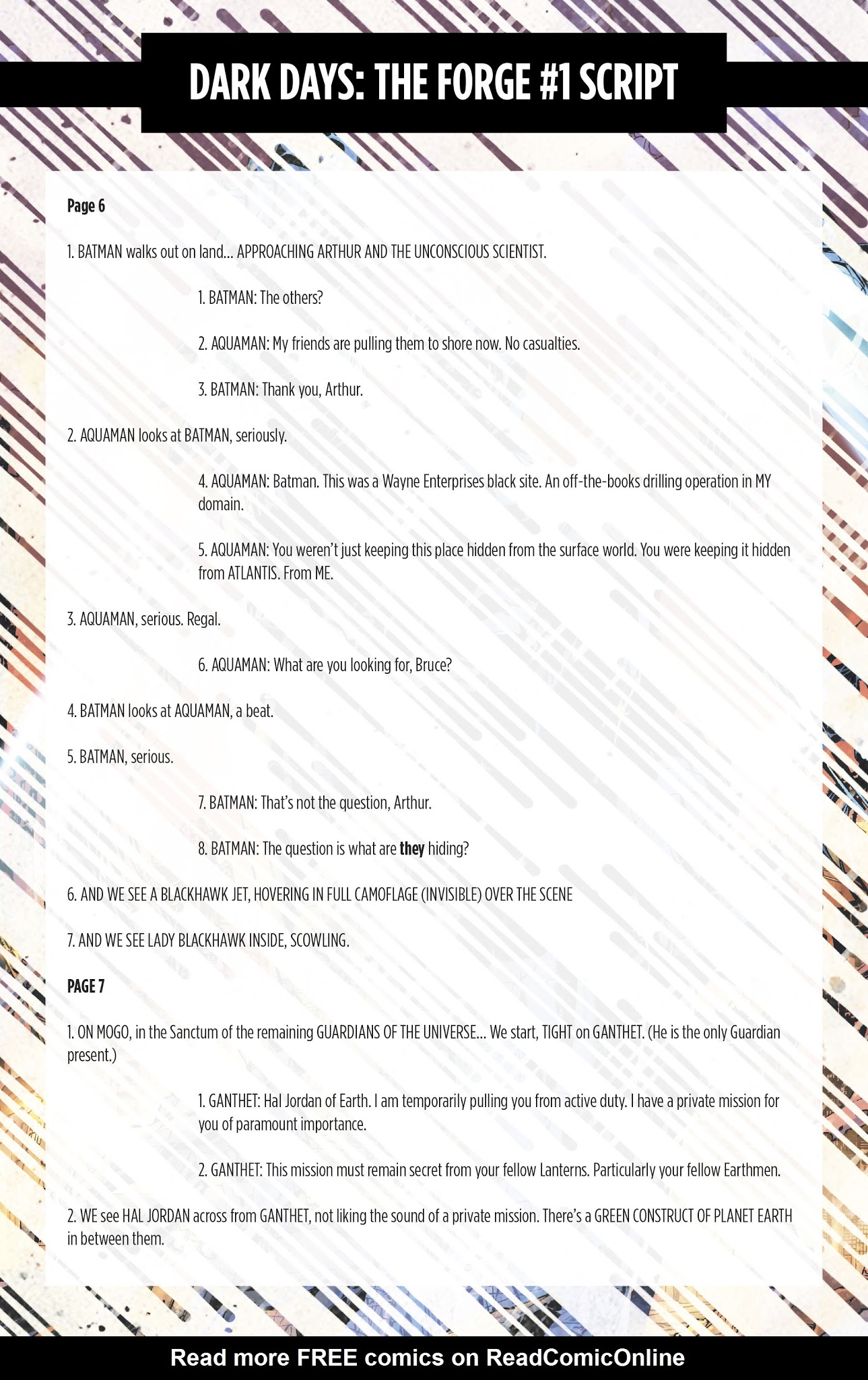 Read online Dark Days: The Forge/Casting Director's Cut comic -  Issue # Full - 68