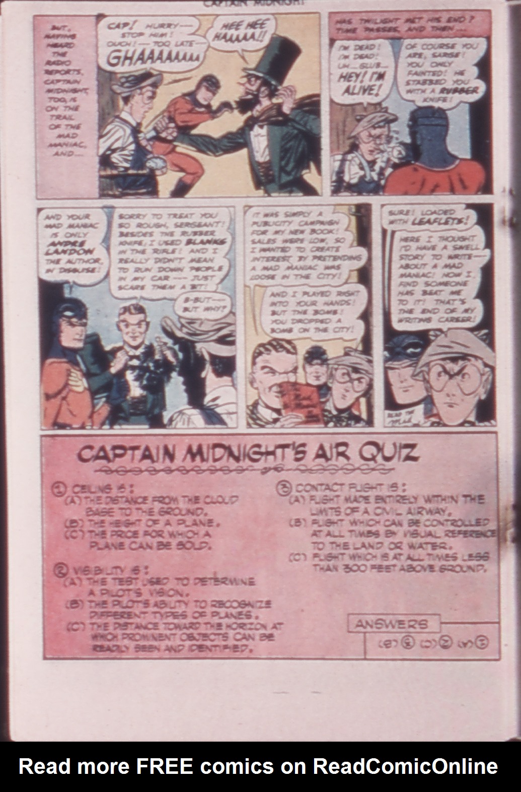 Read online Captain Midnight (1942) comic -  Issue #52 - 32