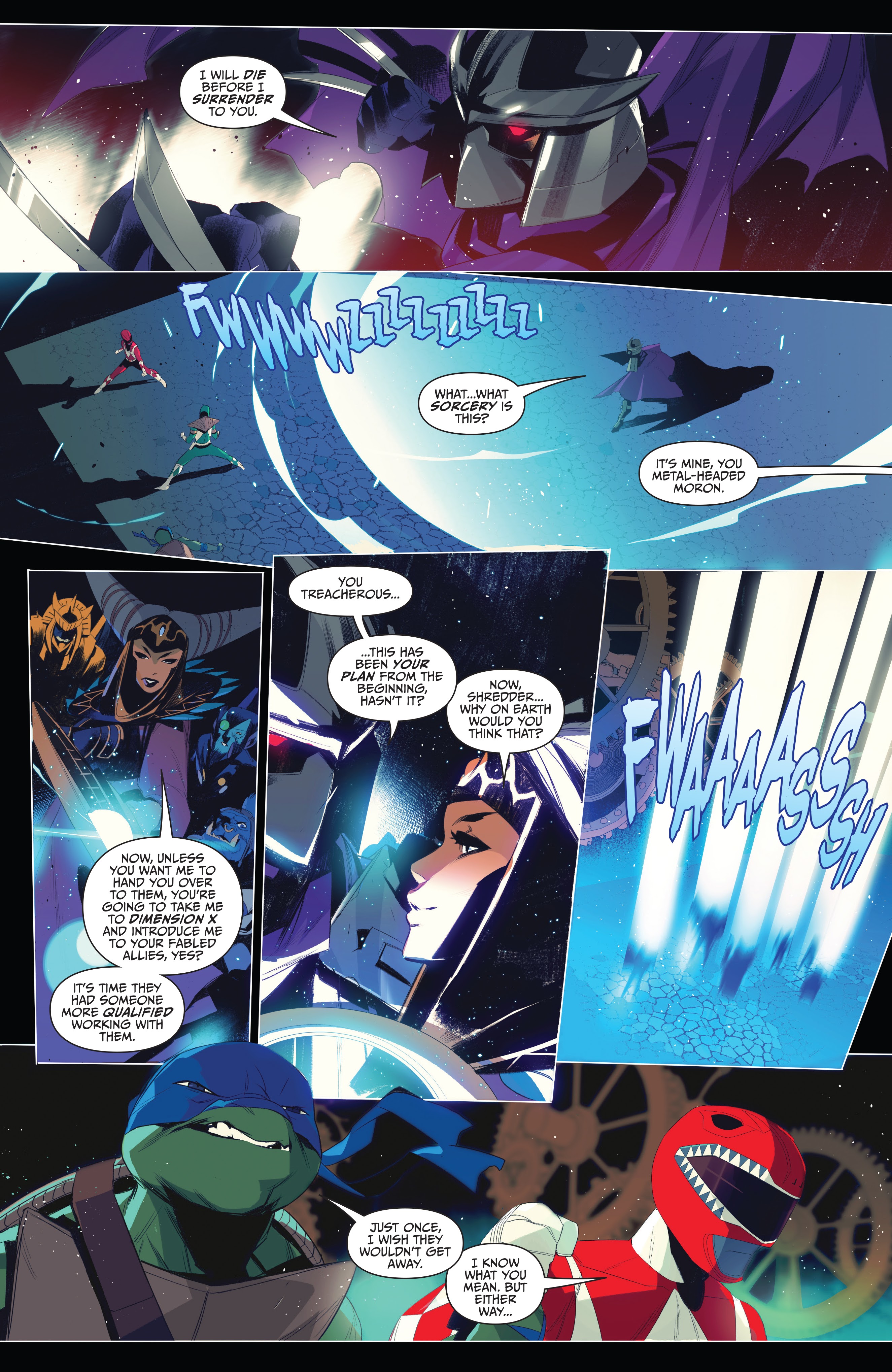 Read online Mighty Morphin Power Rangers: Teenage Mutant Ninja Turtles comic -  Issue # _TPB - 118
