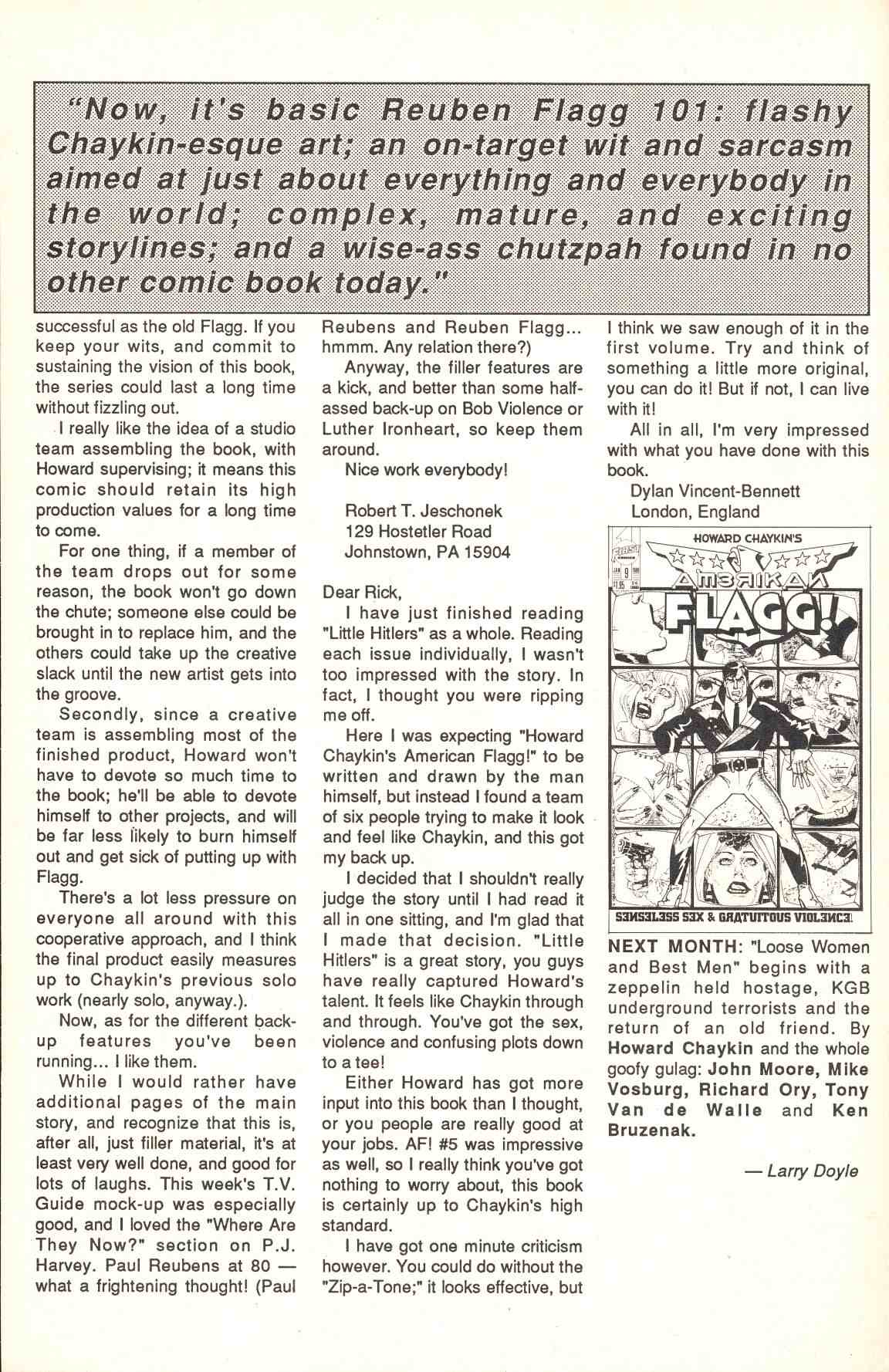 Read online Howard Chaykin's American Flagg comic -  Issue #8 - 34