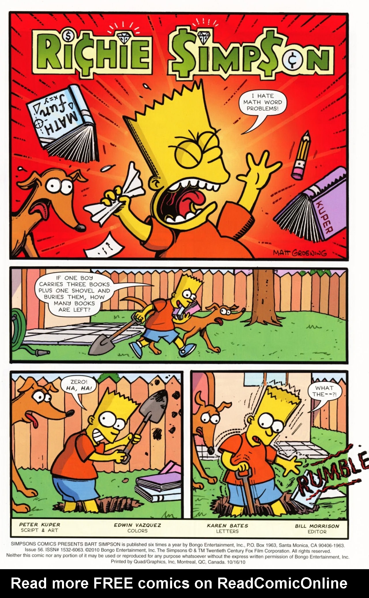 Read online Simpsons Comics Presents Bart Simpson comic -  Issue #56 - 2