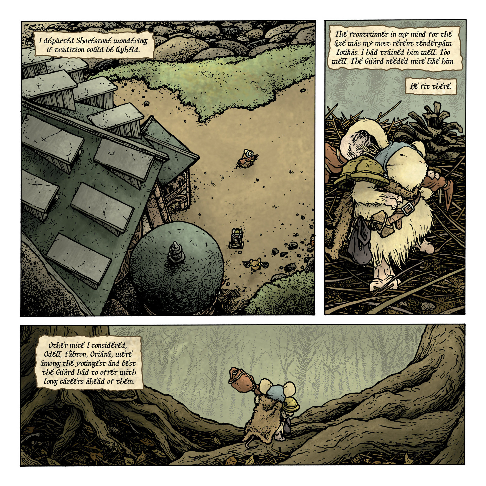 Read online Mouse Guard: The Black Axe comic -  Issue #6 - 14