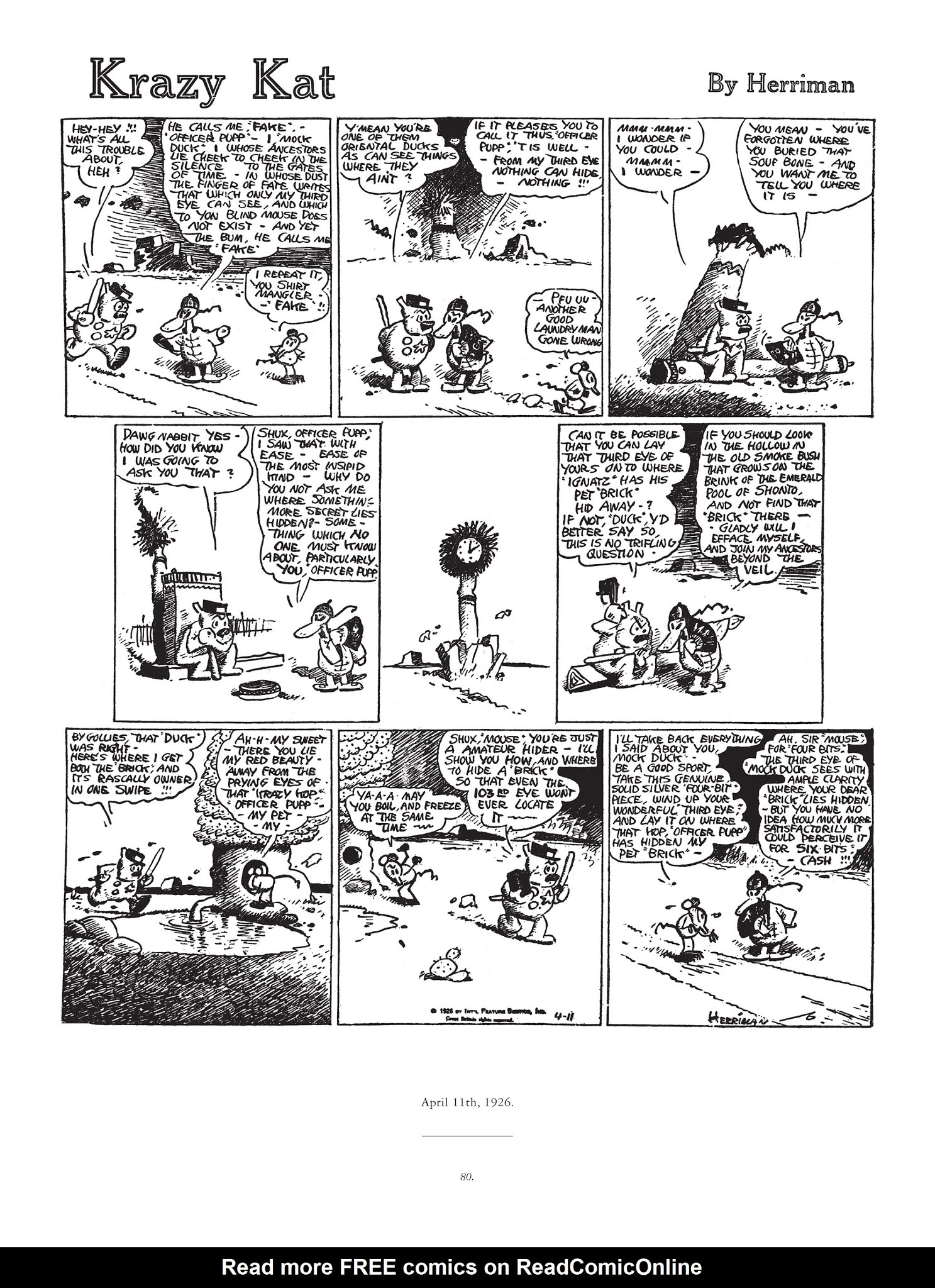 Read online Krazy & Ignatz comic -  Issue # TPB 4 - 81