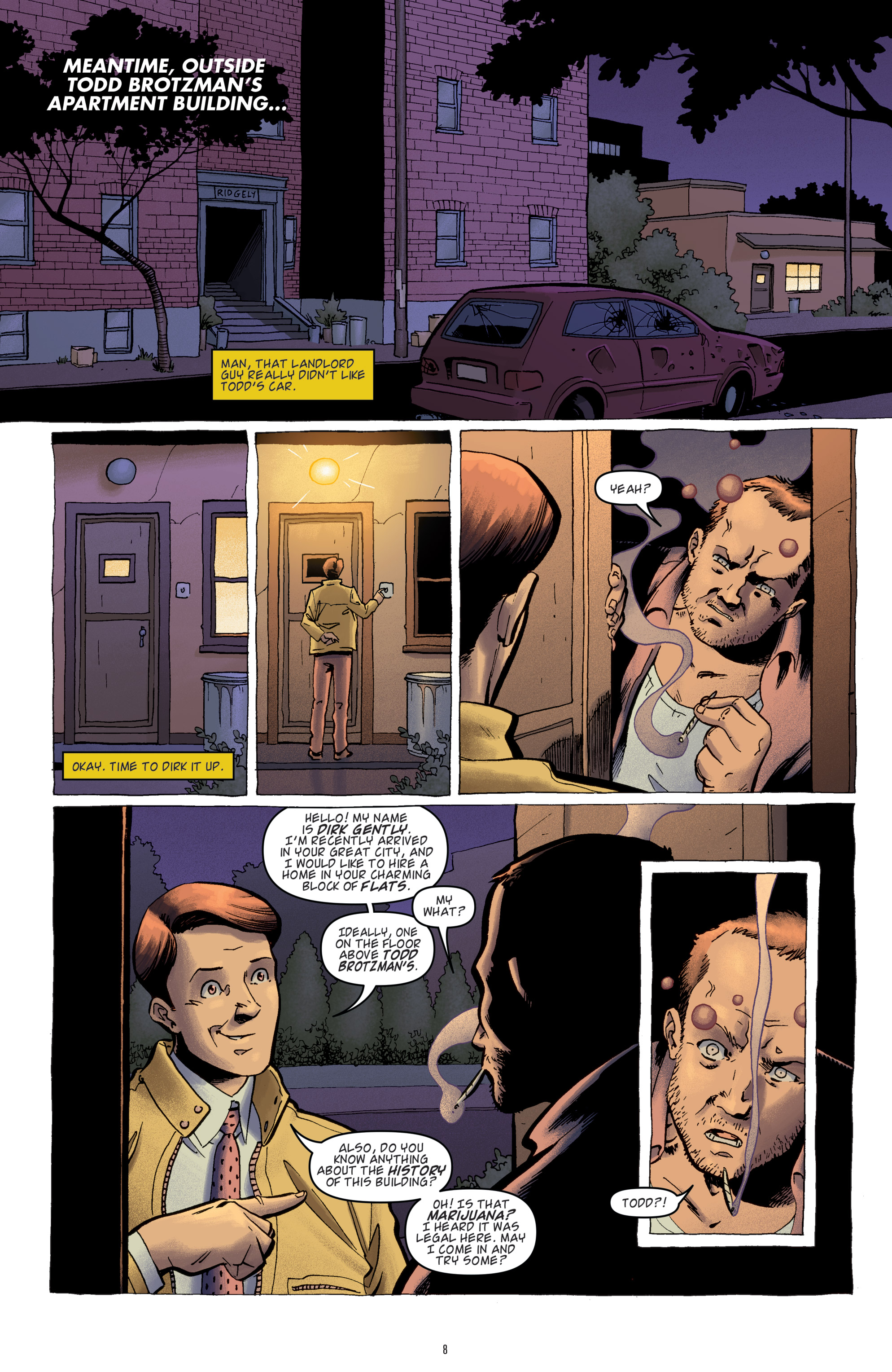 Read online Dirk Gently's Holistic Detective Agency: The Salmon of Doubt comic -  Issue #8 - 10