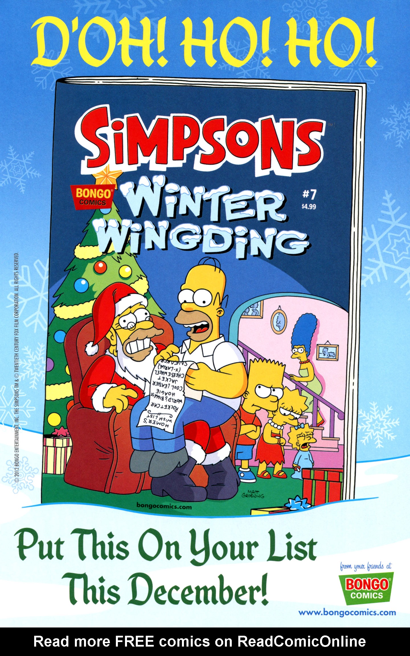 Read online Treehouse of Horror comic -  Issue #18 - 18