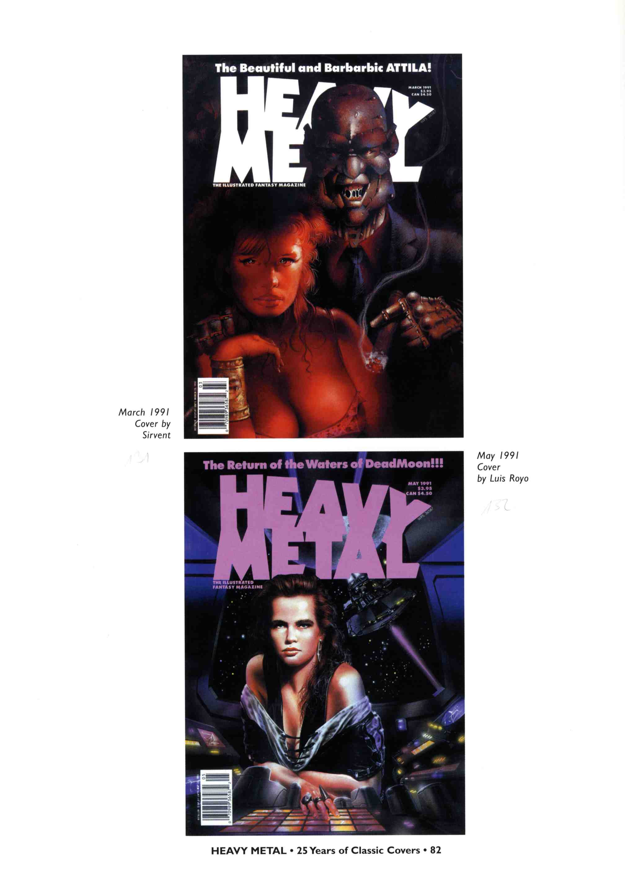 Read online Heavy Metal: 25 Years of Classic Covers comic -  Issue # TPB - 88