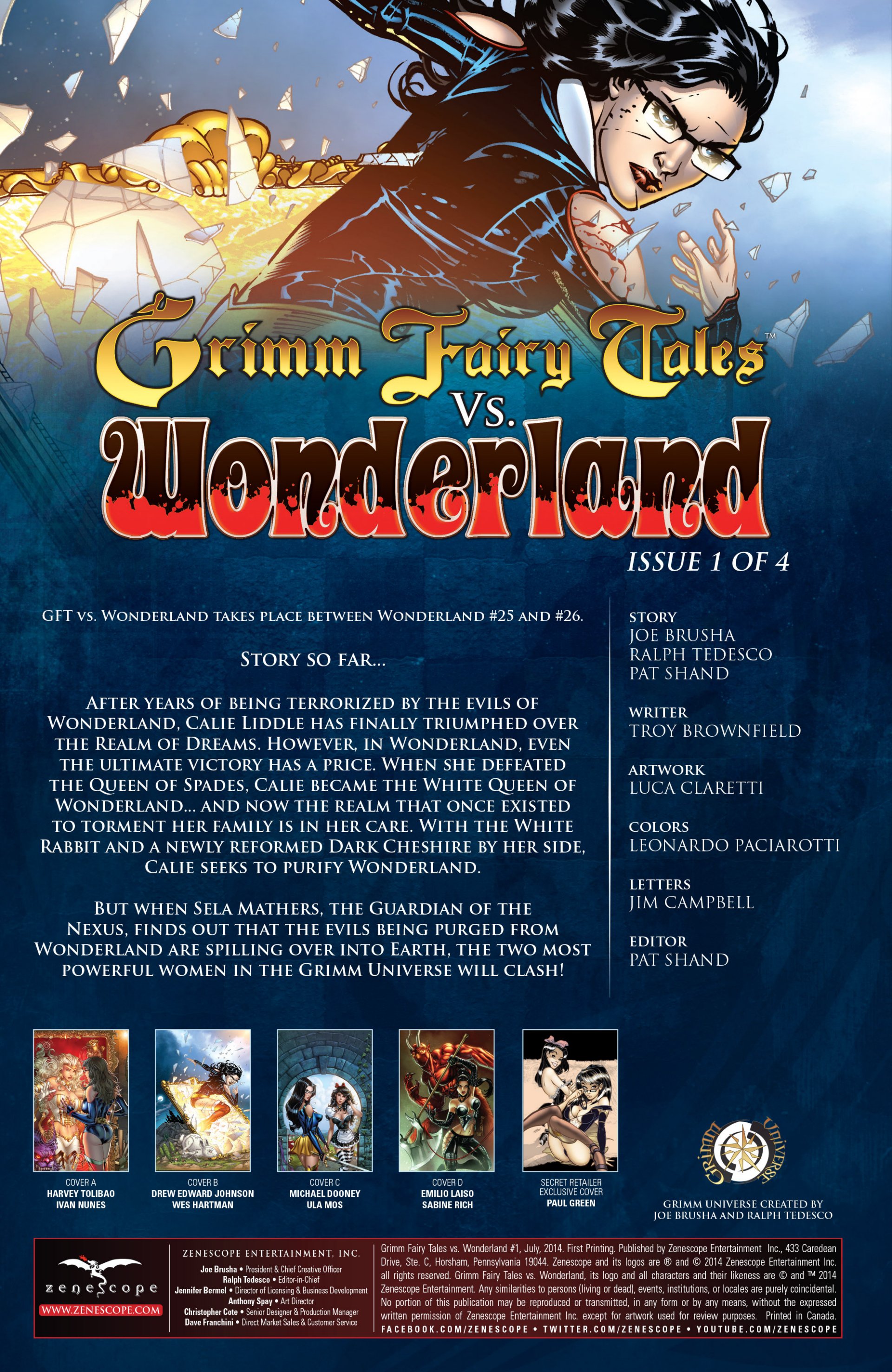 Read online Grimm Fairy Tales vs. Wonderland comic -  Issue #1 - 3