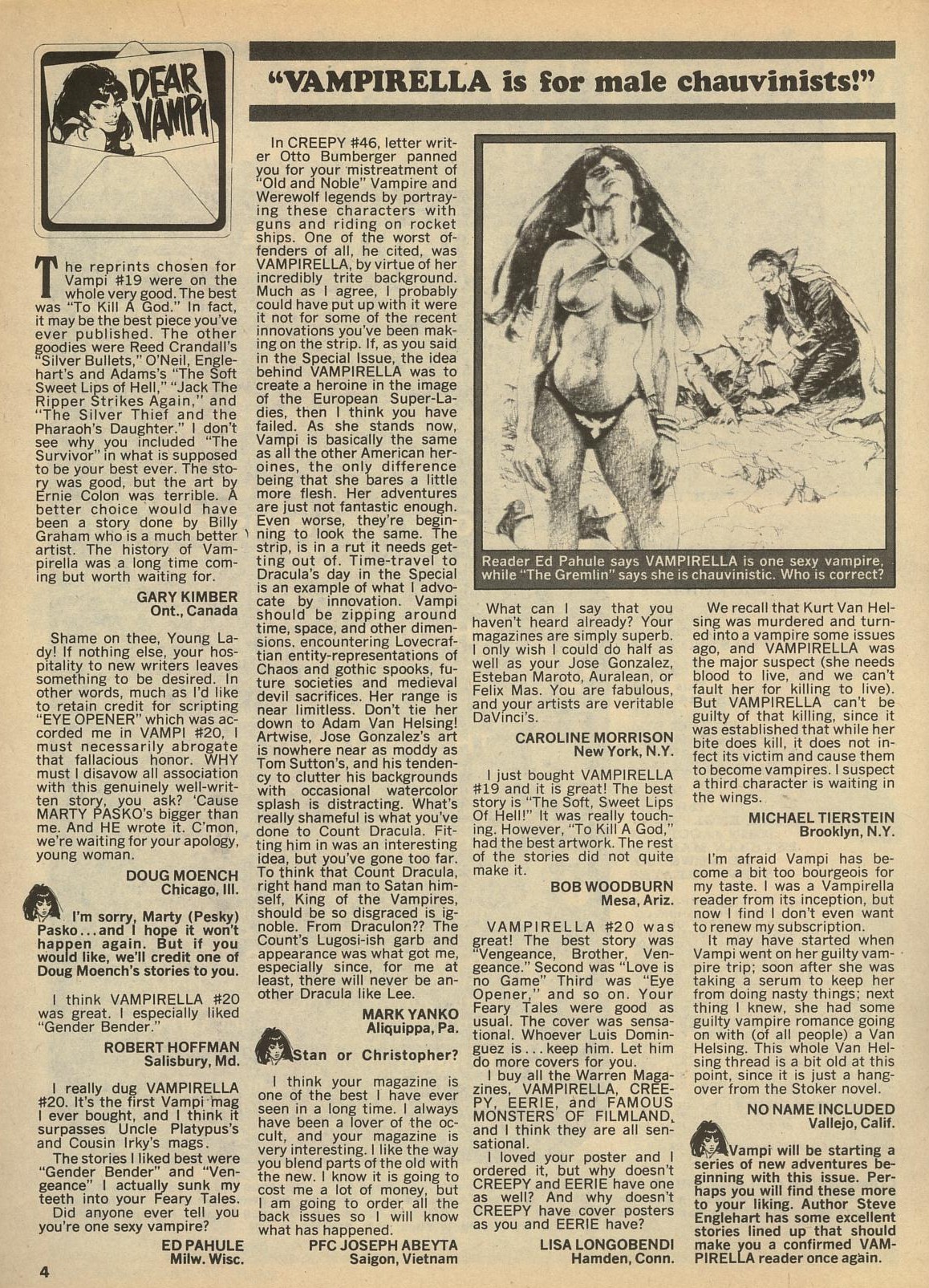 Read online Vampirella (1969) comic -  Issue #22 - 4