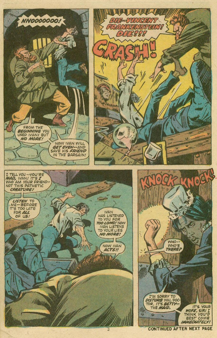 Read online Frankenstein (1973) comic -  Issue #11 - 4