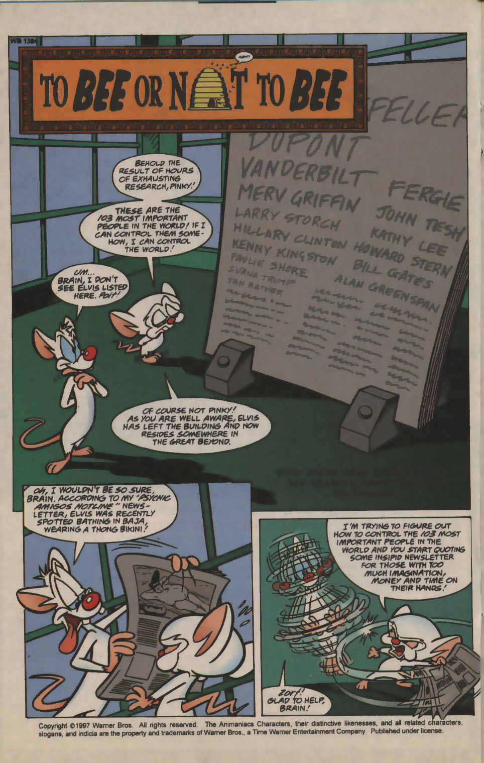 Read online Pinky and The Brain comic -  Issue #14 - 14