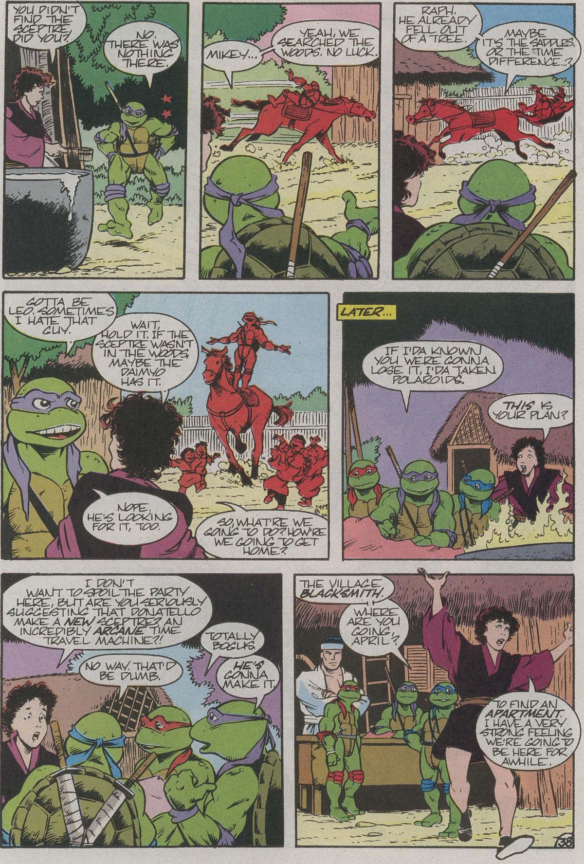 Read online Teenage Mutant Ninja Turtles III The Movie: The Turtles Are Back...In Time! comic -  Issue # Full - 39