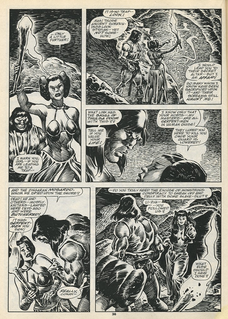Read online The Savage Sword Of Conan comic -  Issue #192 - 38