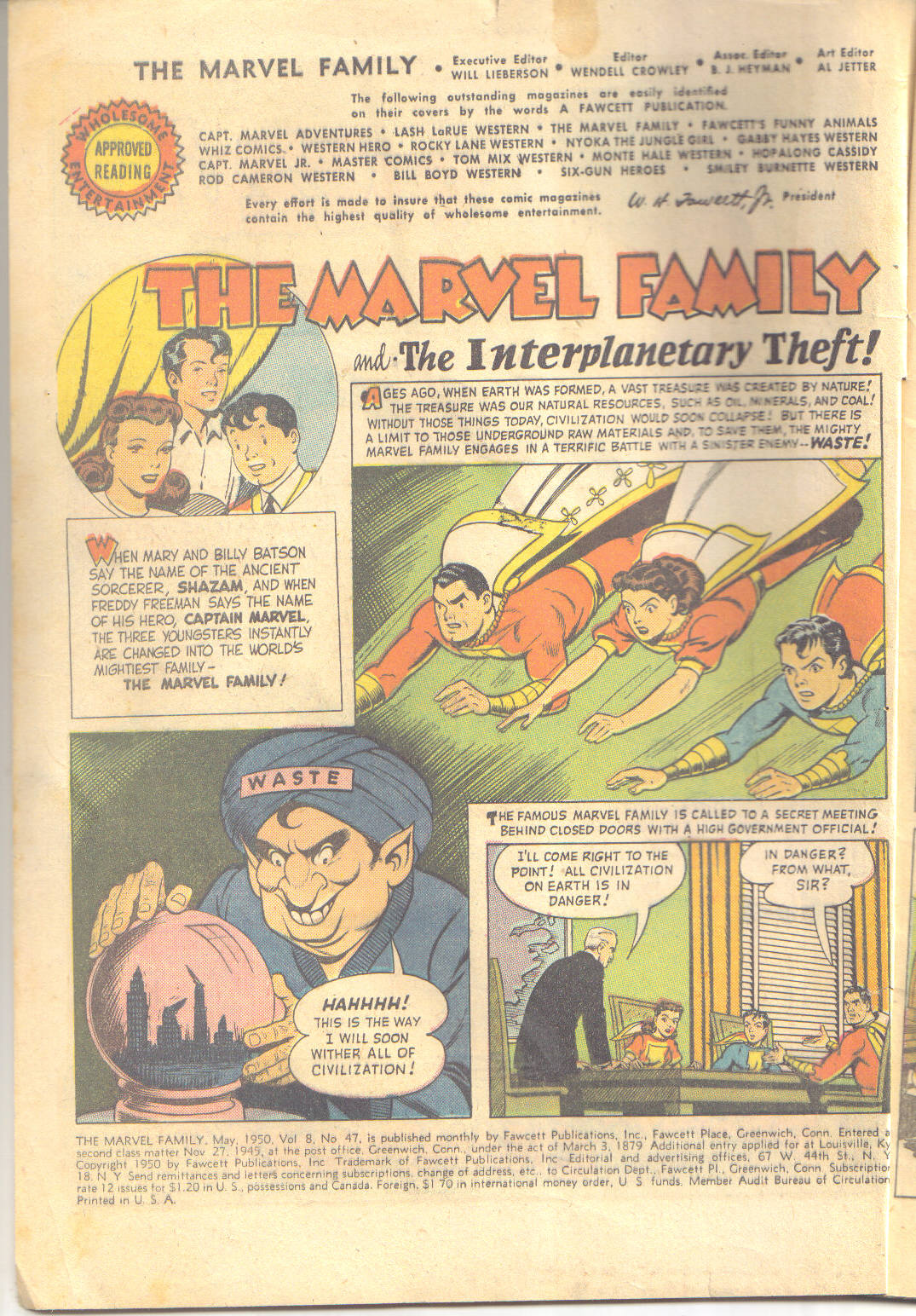Read online The Marvel Family comic -  Issue #47 - 5