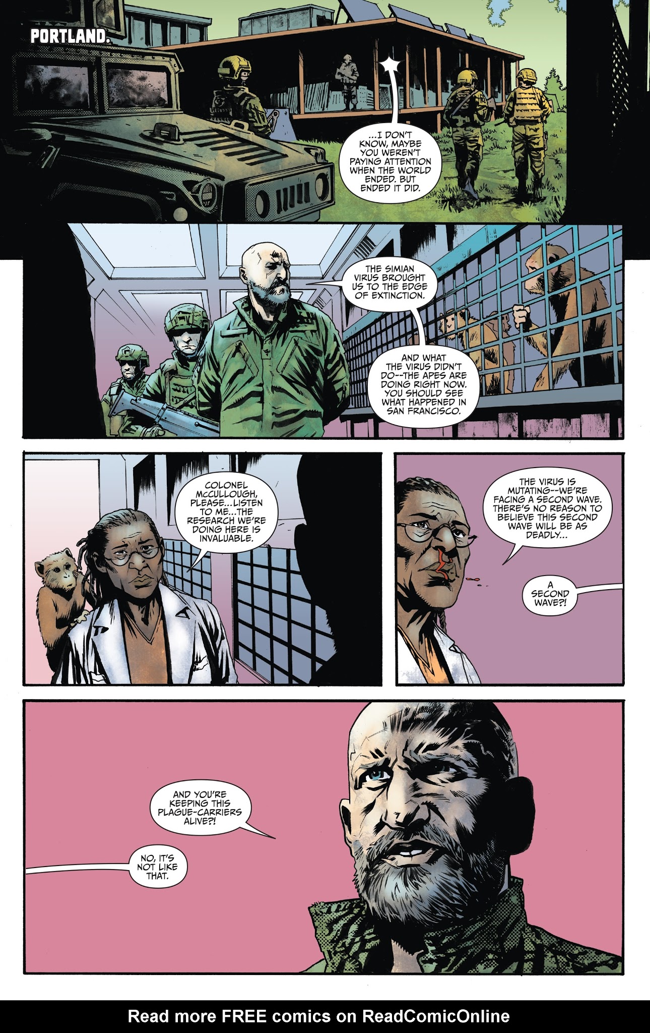 Read online War for the Planet of the Apes comic -  Issue #2 - 17