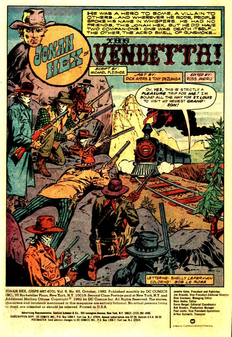 Read online Jonah Hex (1977) comic -  Issue #65 - 2