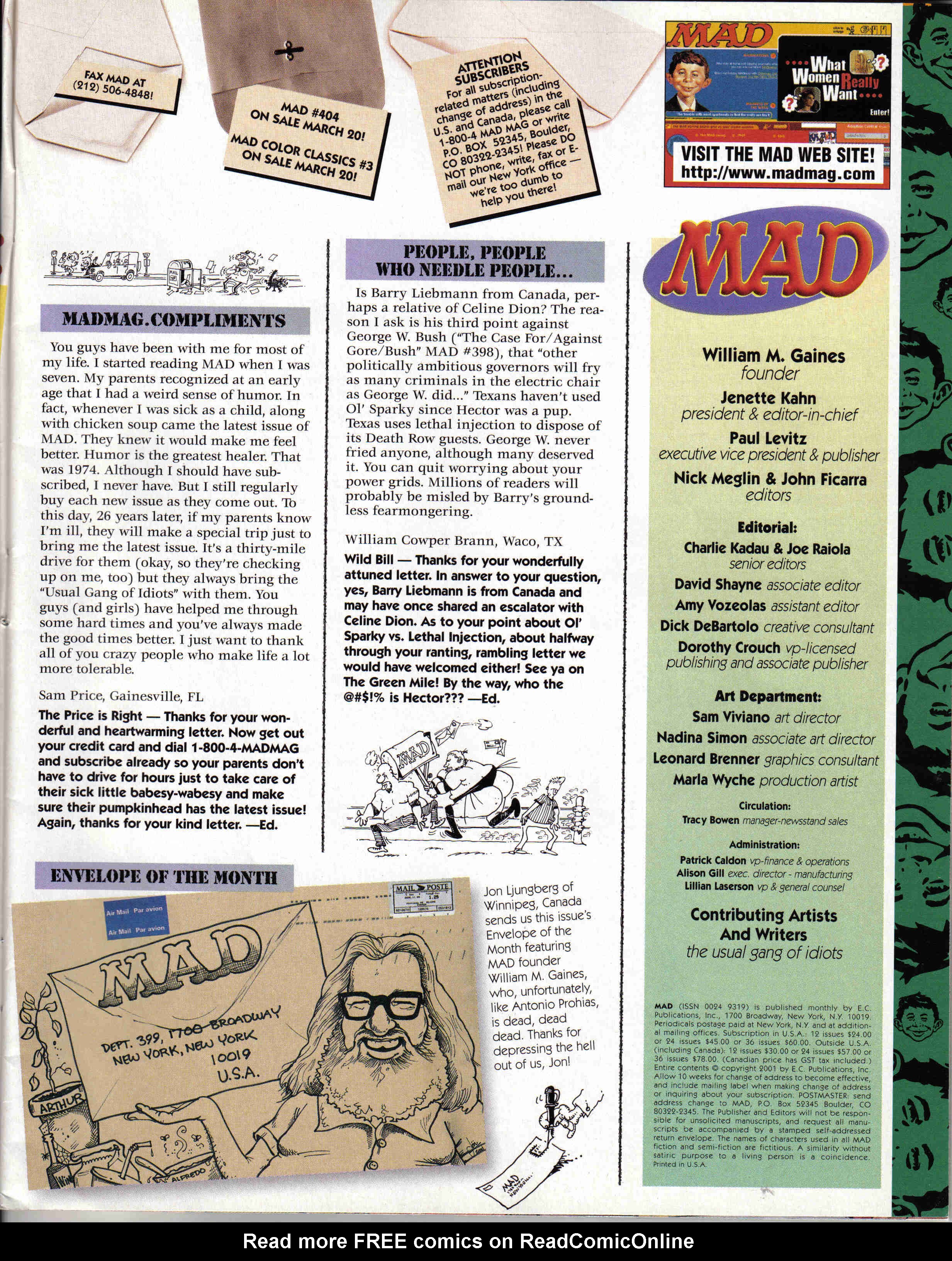 Read online MAD comic -  Issue #403 - 5