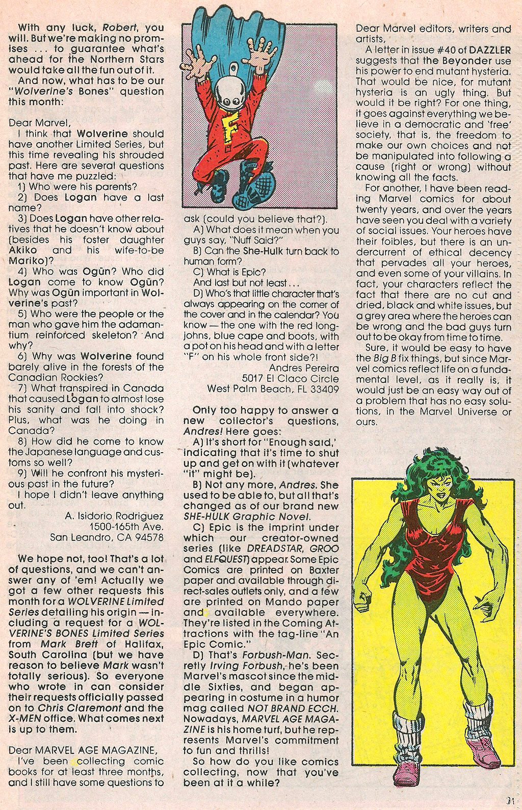 Read online Marvel Age comic -  Issue #36 - 31