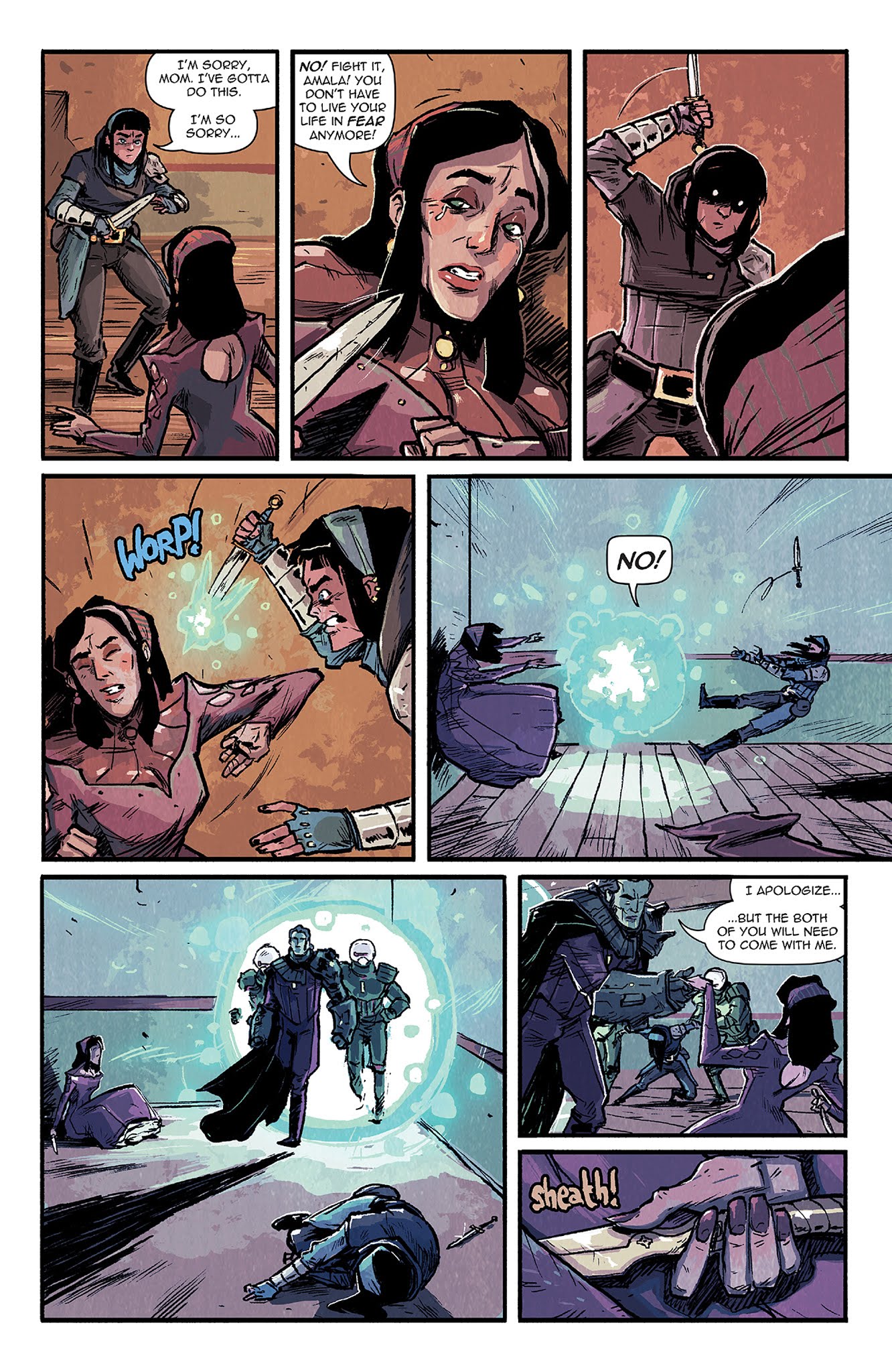 Read online Amala's Blade comic -  Issue #3 - 6