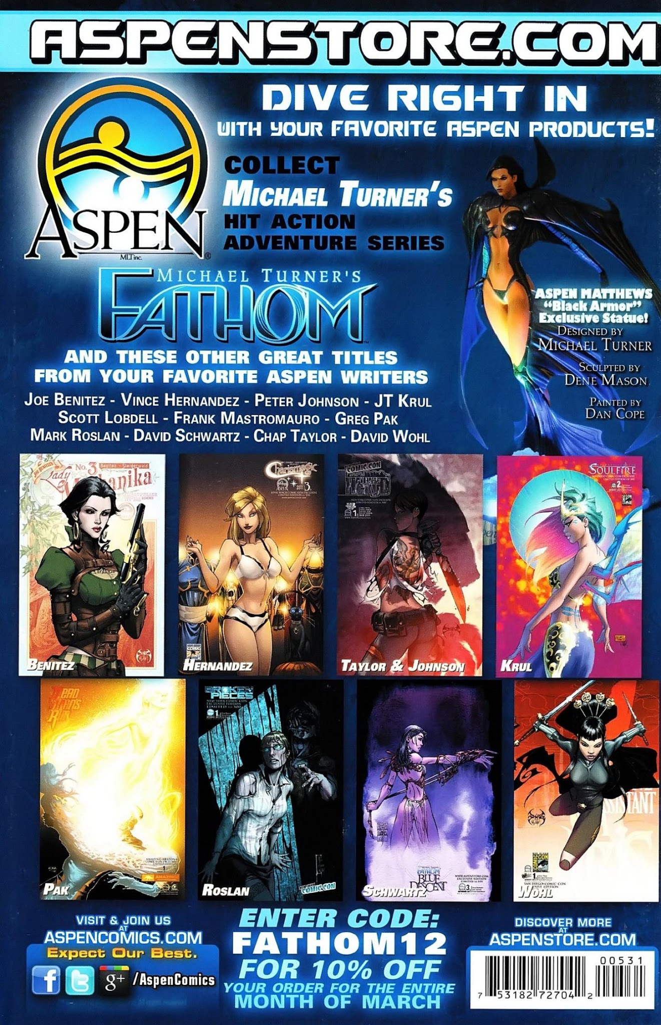 Read online Michael Turner's Fathom comic -  Issue #5 - 31