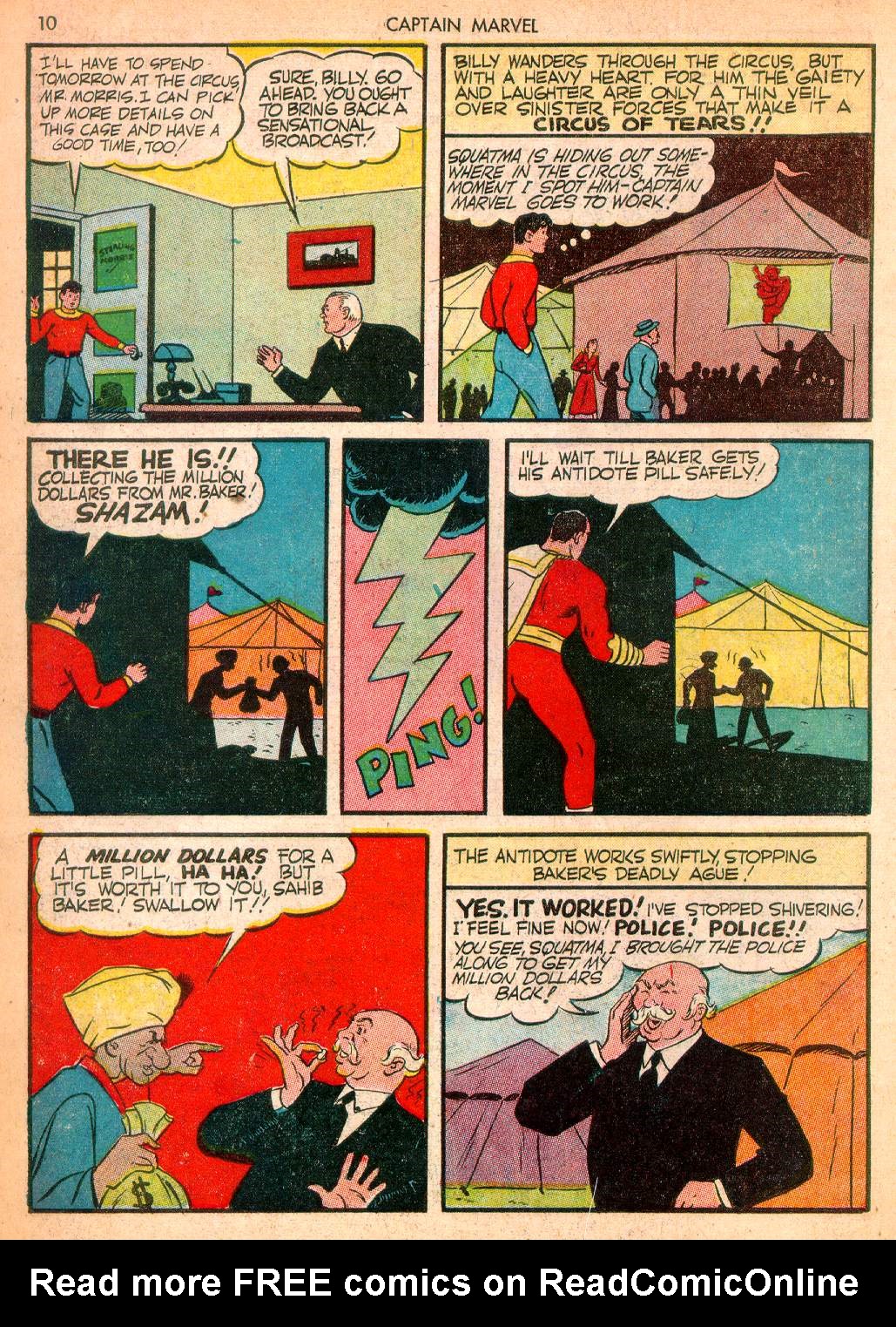 Read online Captain Marvel Adventures comic -  Issue #10 - 10