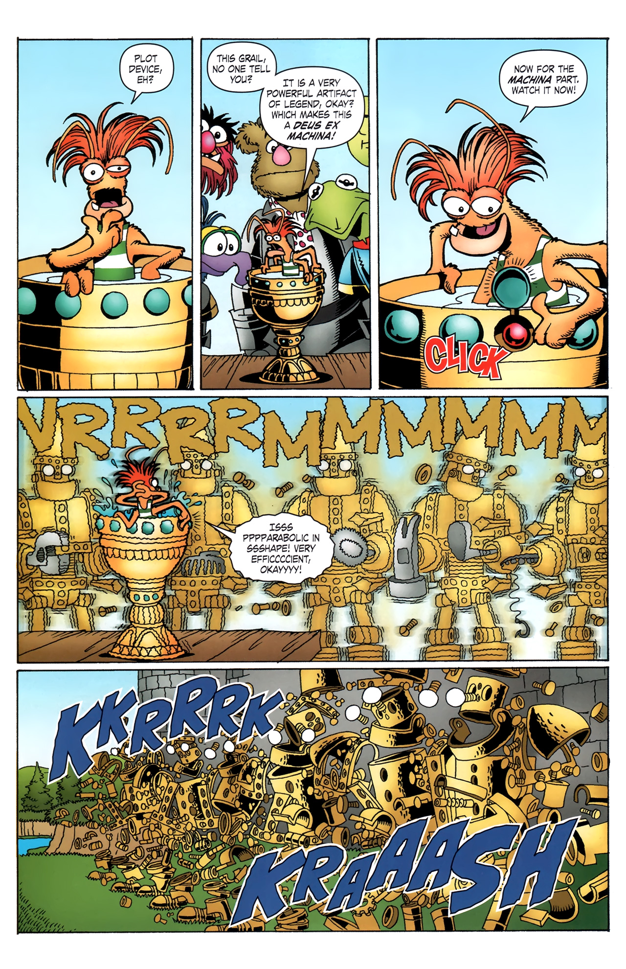 Read online Muppet King Arthur comic -  Issue #4 - 19