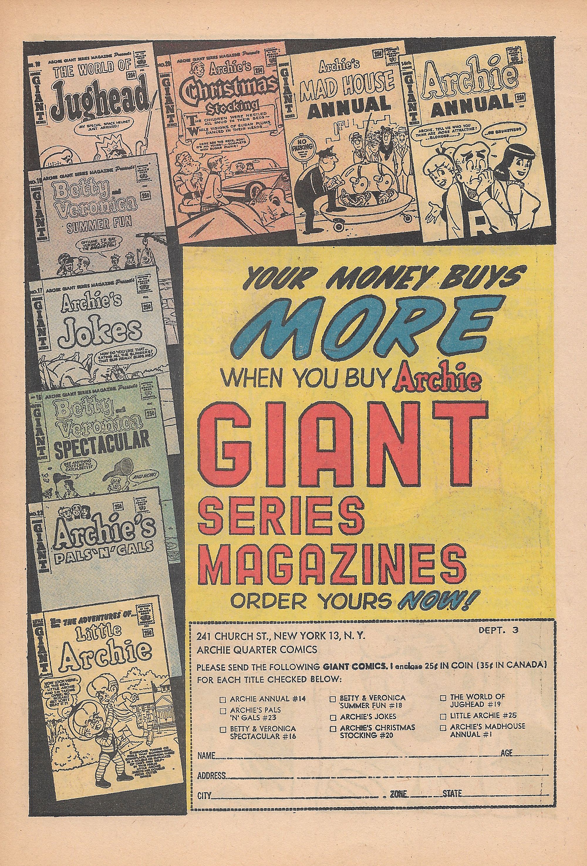 Read online Archie's Joke Book Magazine comic -  Issue #68 - 19
