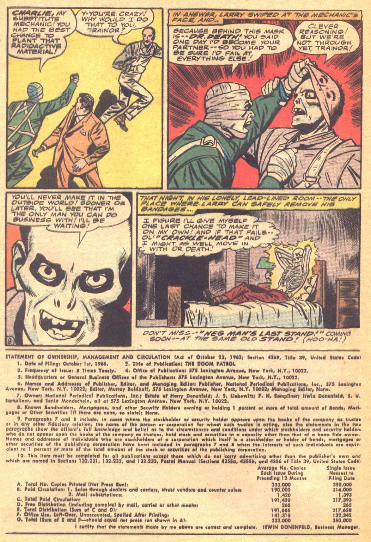 Read online Doom Patrol (1964) comic -  Issue #109 - 29