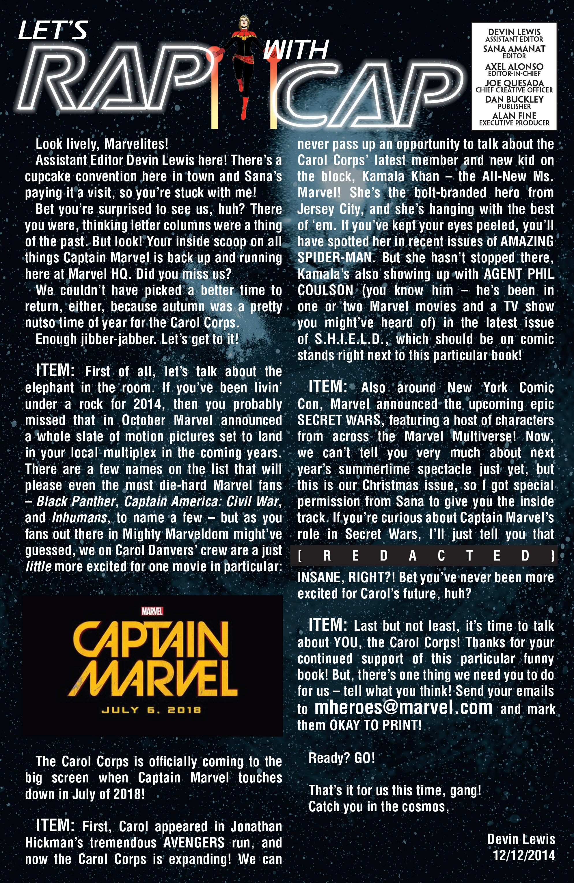 Read online Captain Marvel (2014) comic -  Issue #11 - 23