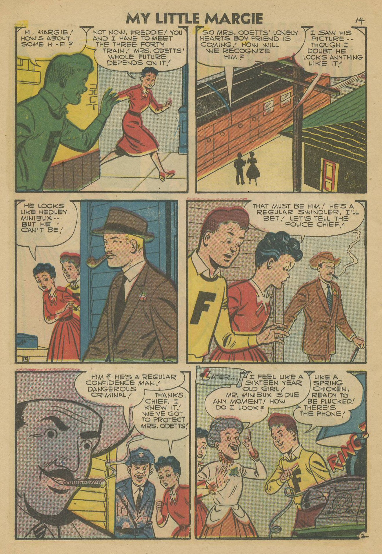 Read online My Little Margie (1954) comic -  Issue #16 - 16