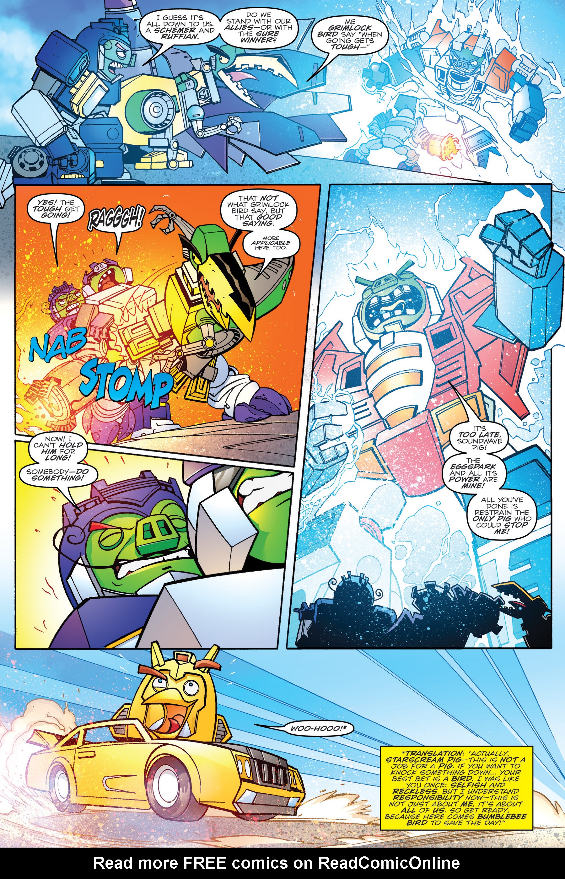 Read online Angry Birds Transformers: Age of Eggstinction comic -  Issue # Full - 85