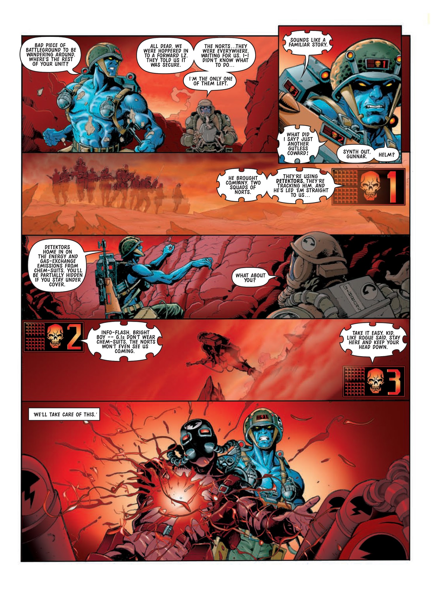 Read online Rogue Trooper: Tales of Nu-Earth comic -  Issue # TPB 4 - 263