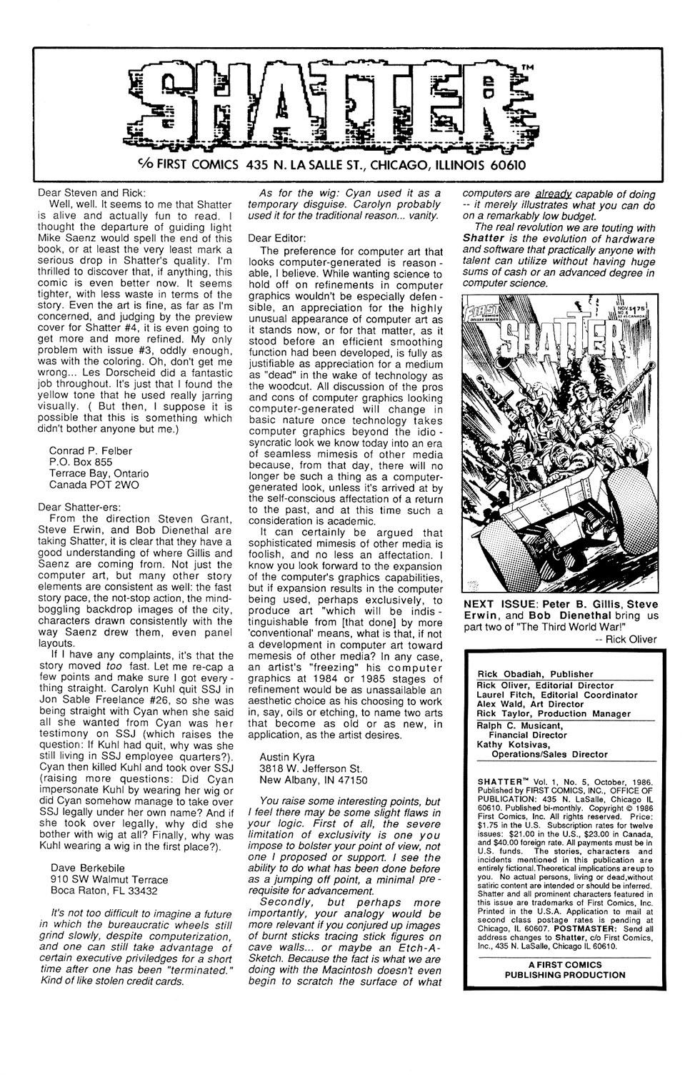 Read online Shatter comic -  Issue #5 - 2