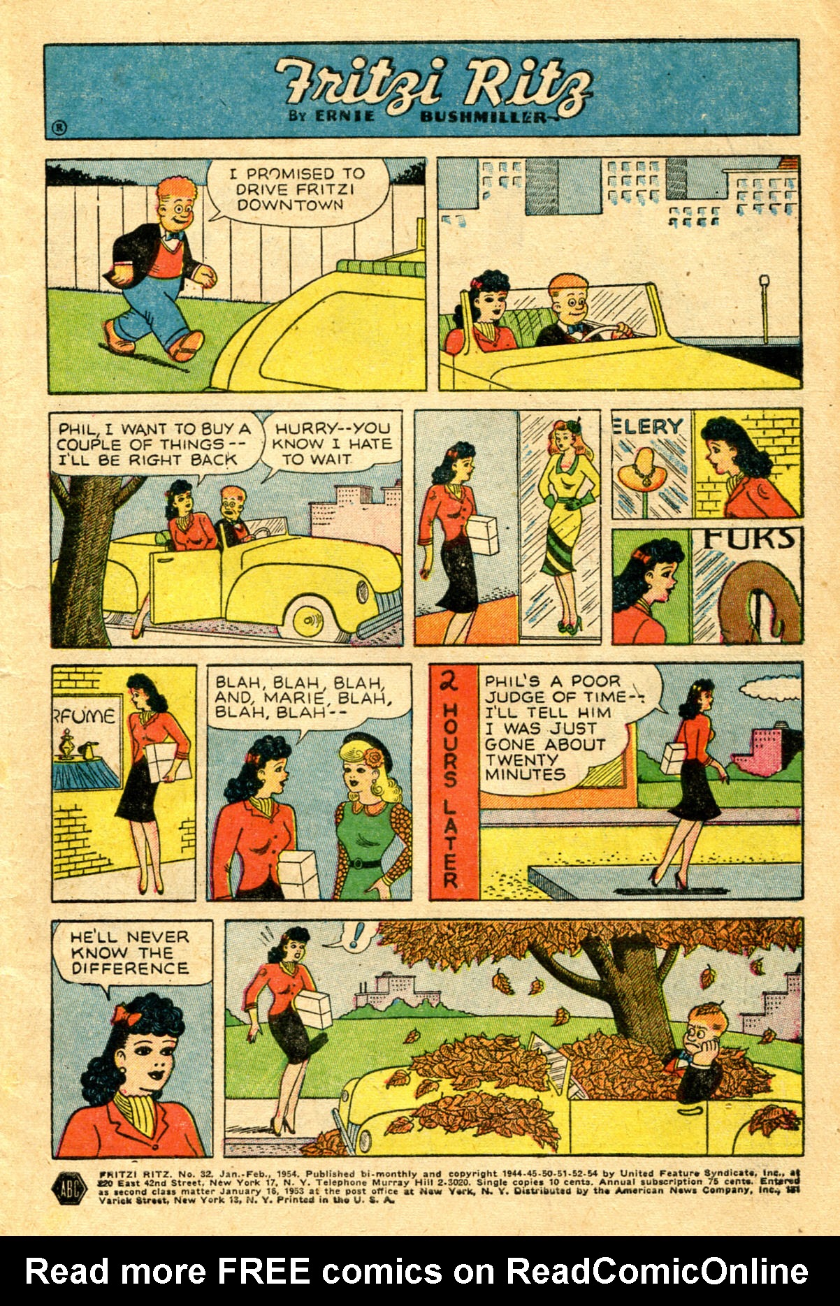 Read online Fritzi Ritz (1953) comic -  Issue #32 - 3
