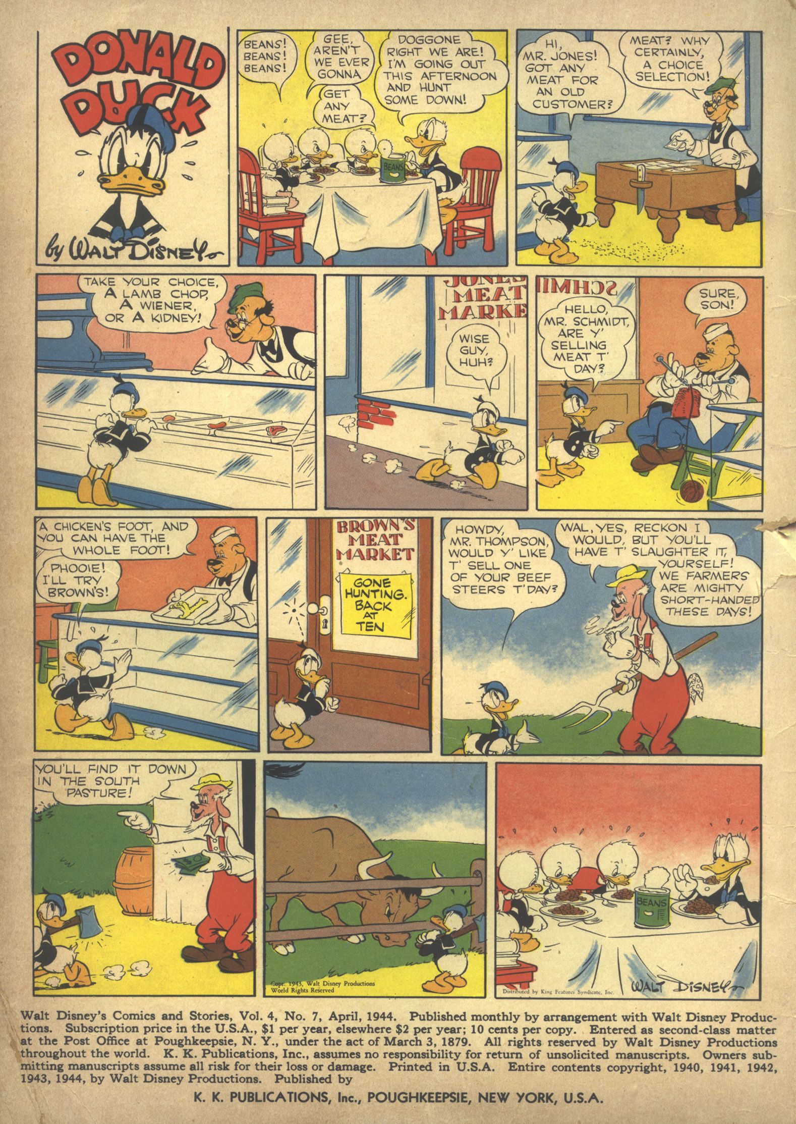 Read online Walt Disney's Comics and Stories comic -  Issue #43 - 2