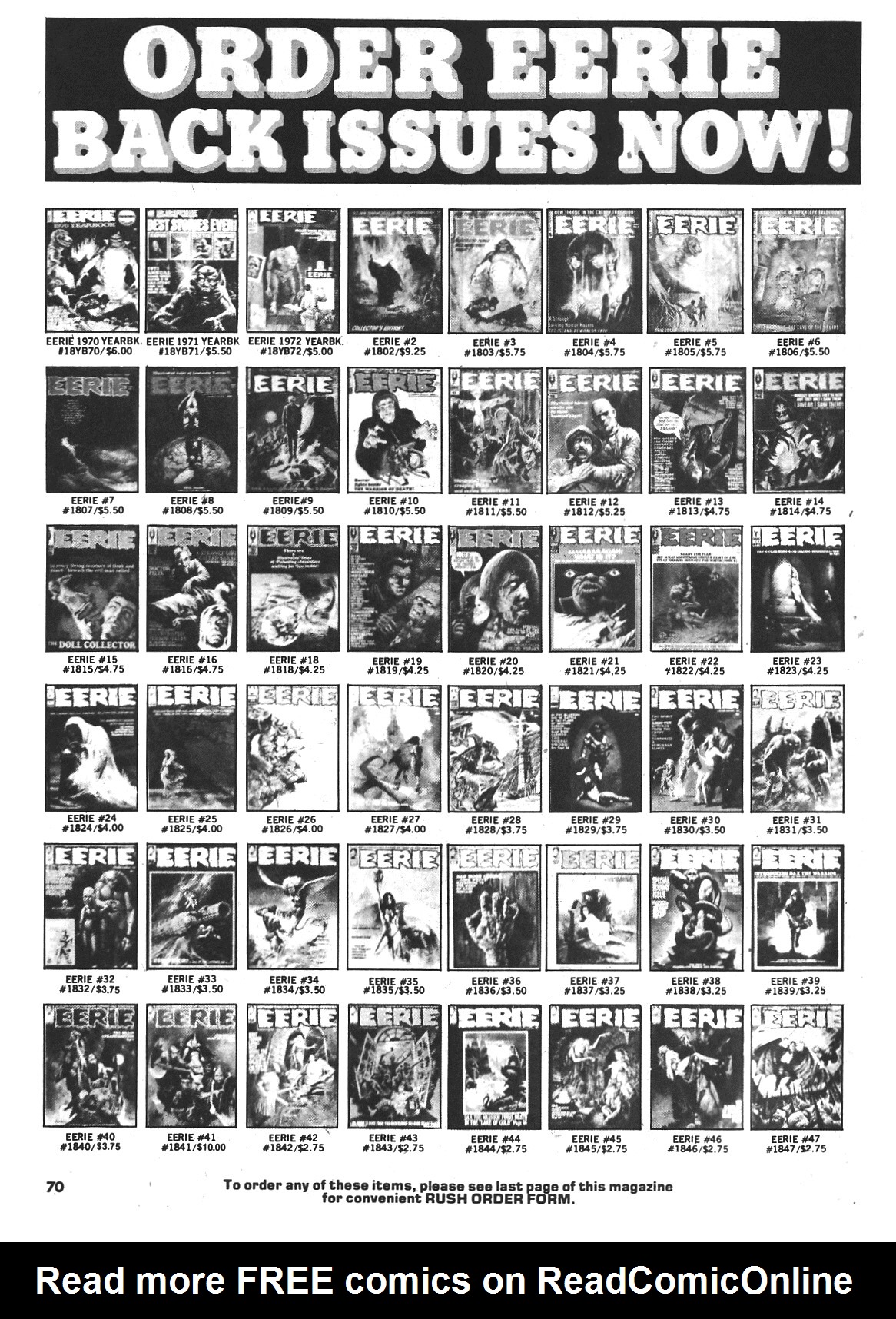 Read online Warren Presents comic -  Issue #7 - 70