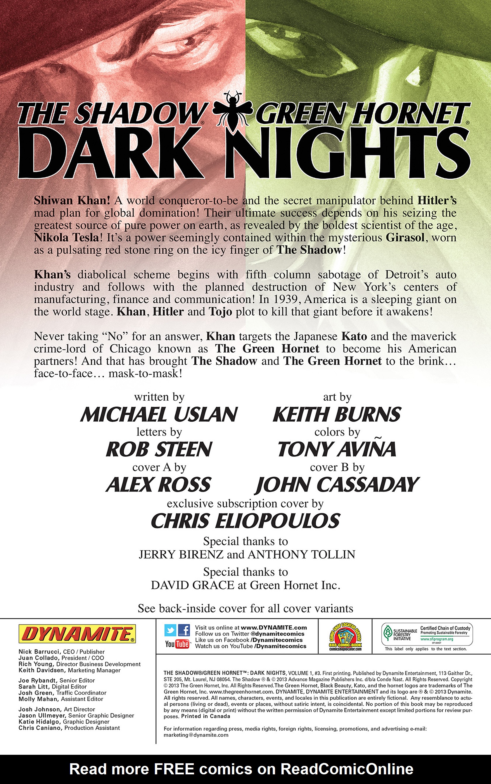 Read online The Shadow/Green Hornet: Dark Nights comic -  Issue #3 - 3