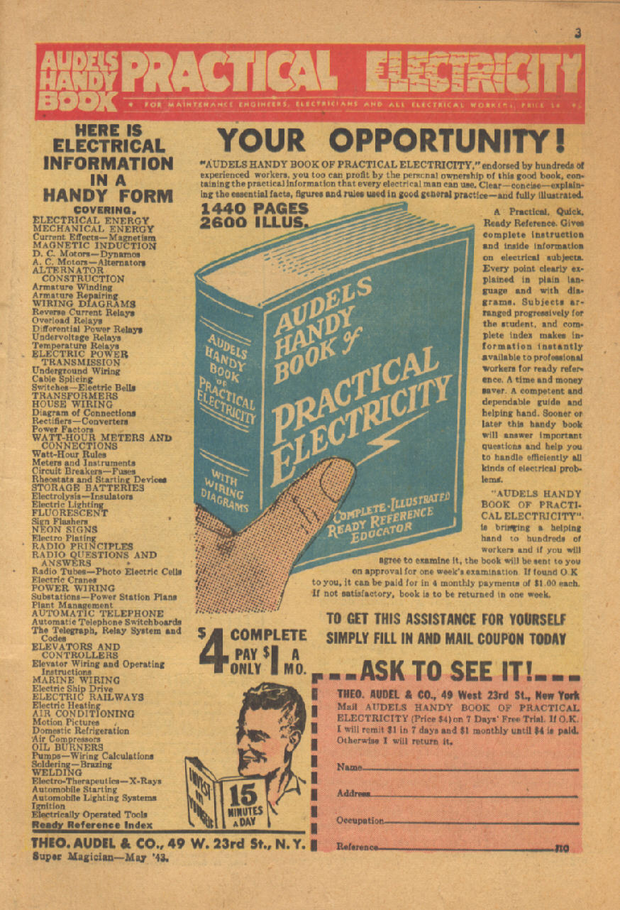 Read online Super-Magician Comics comic -  Issue #13 - 3