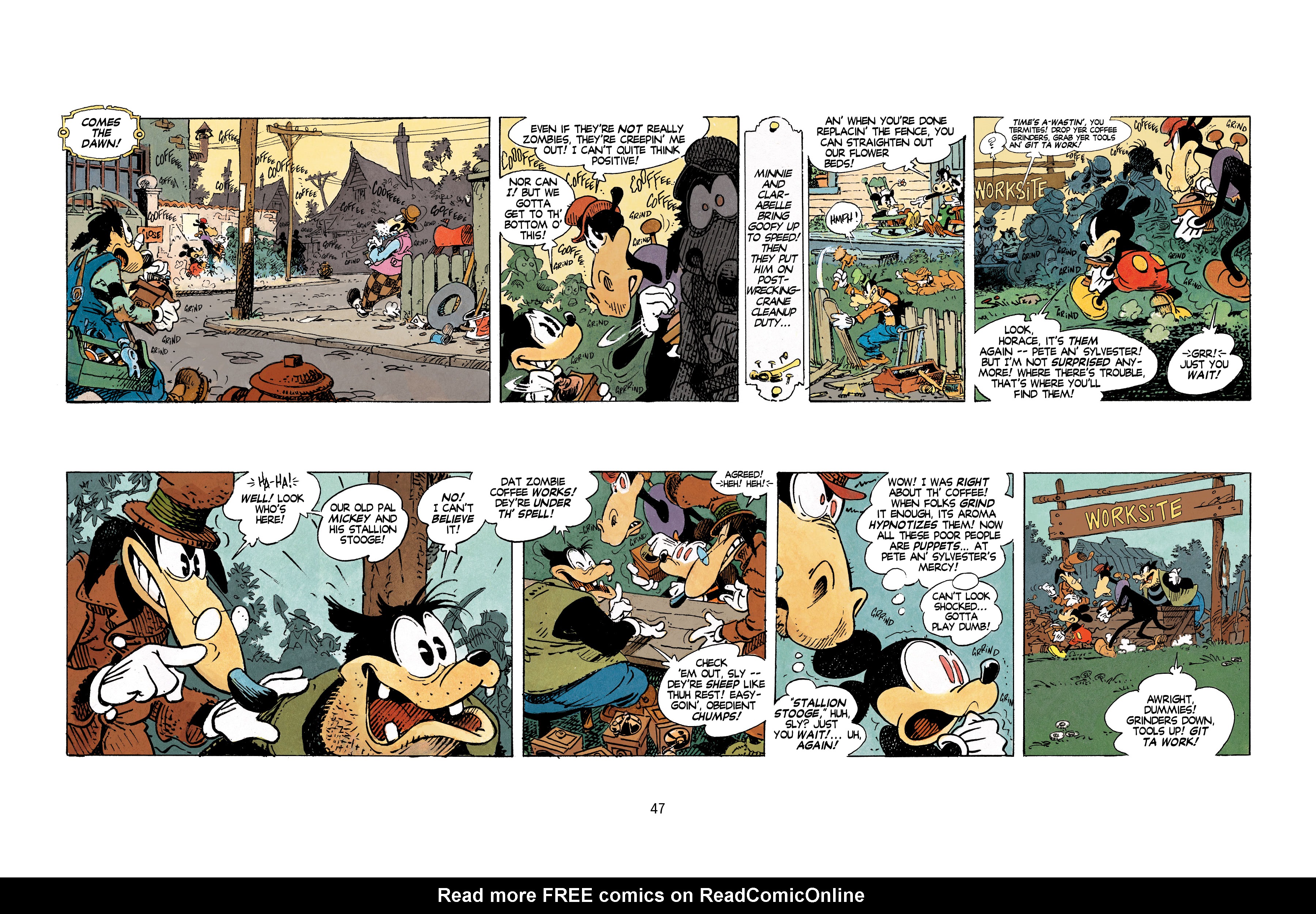 Read online Mickey Mouse: Zombie Coffee comic -  Issue # TPB - 48