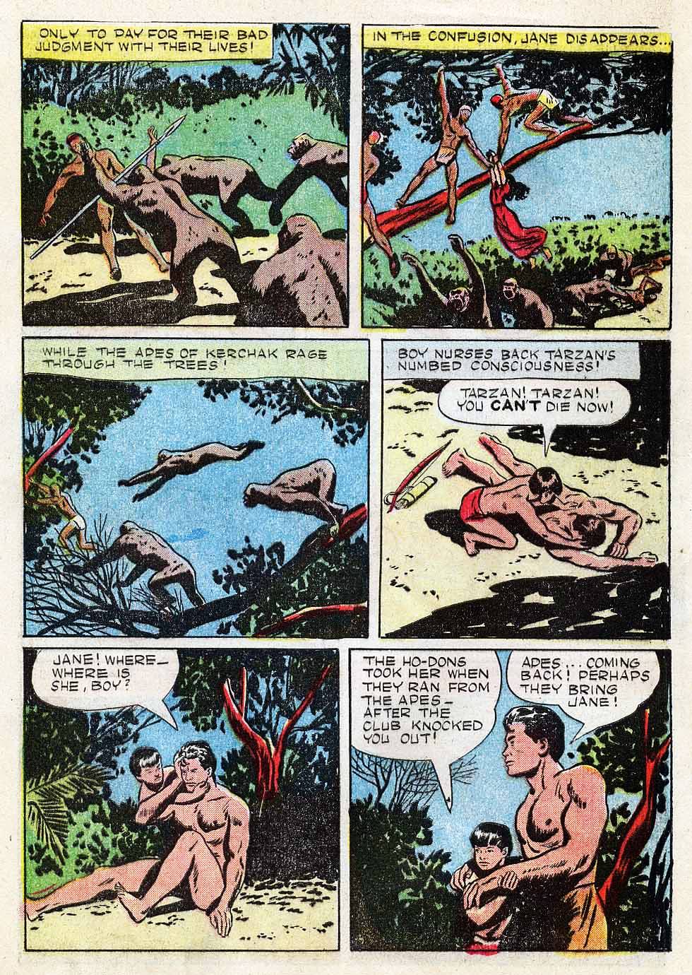 Read online Tarzan (1948) comic -  Issue #6 - 8