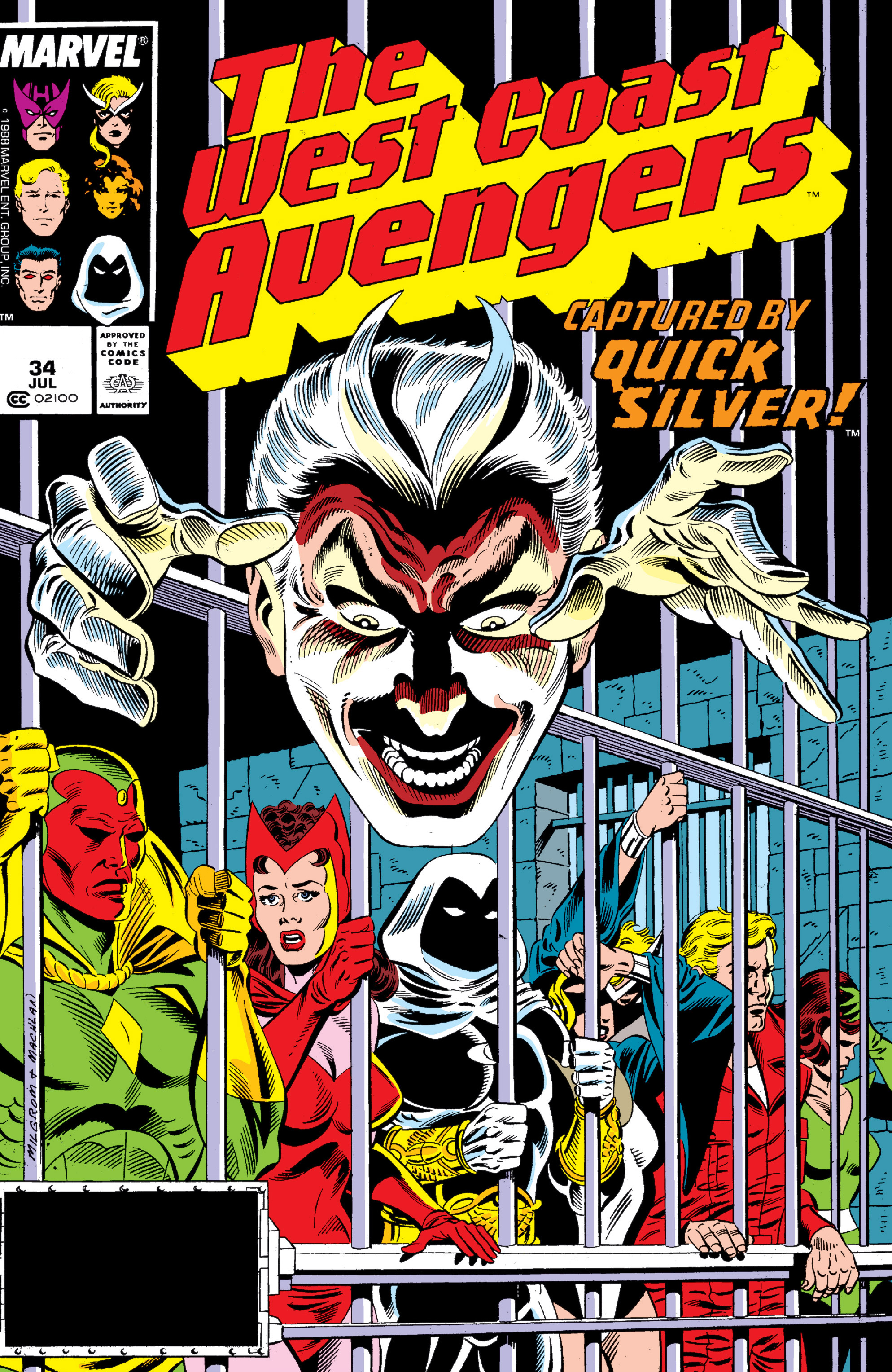 Read online West Coast Avengers (1985) comic -  Issue #34 - 1