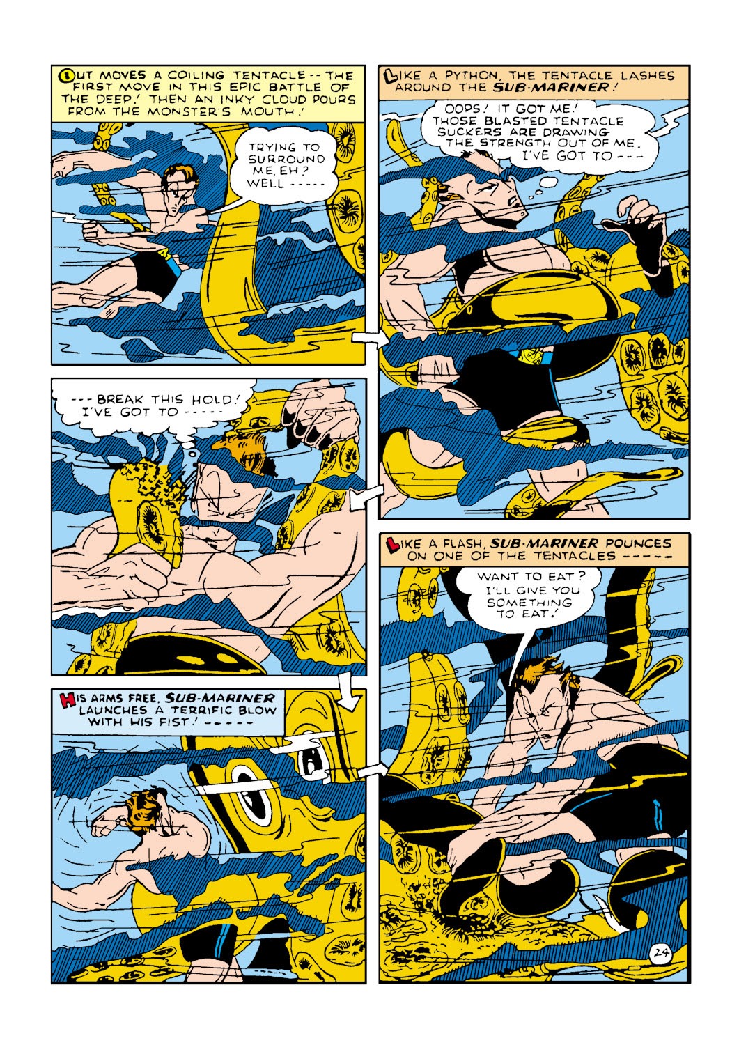 Read online Sub-Mariner Comics comic -  Issue #3 - 28