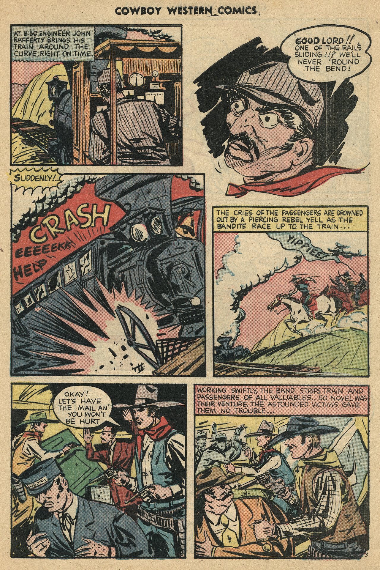 Read online Cowboy Western Comics (1948) comic -  Issue #34 - 33